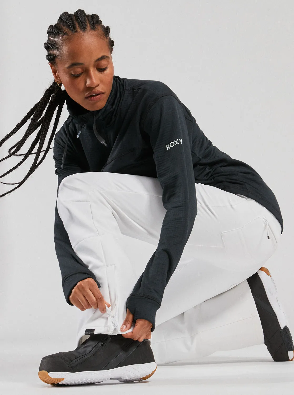 Rising High Skinny Technical Snow Pants - Bright White sold by Roxy product image thumbnail 3