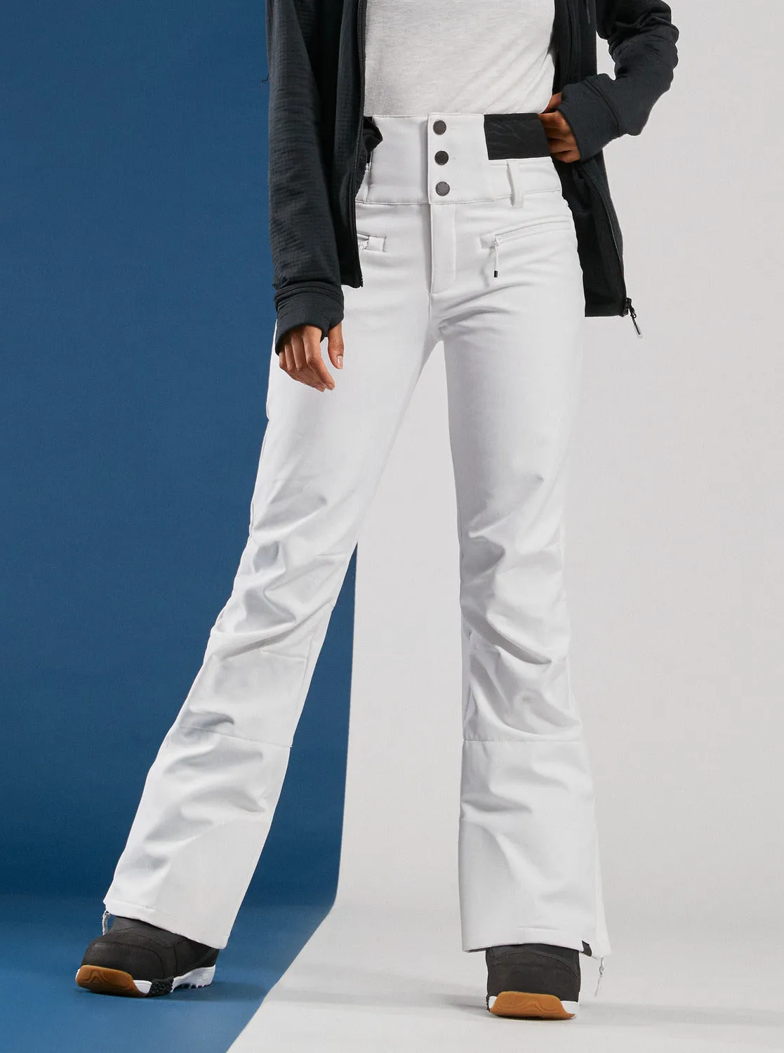 Rising High Skinny Technical Snow Pants - Bright White sold by Roxy