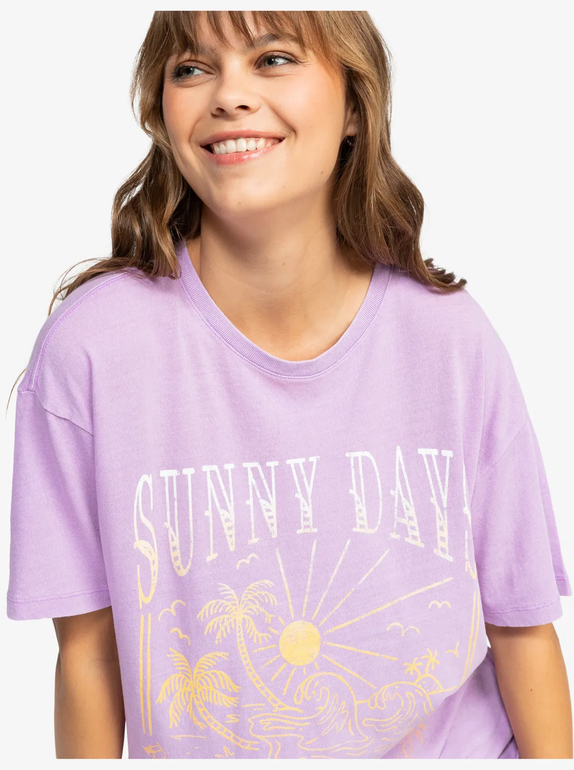 Sunny Days Washed Oversized T-Shirt - Crocus Petal sold by Roxy product image thumbnail 2