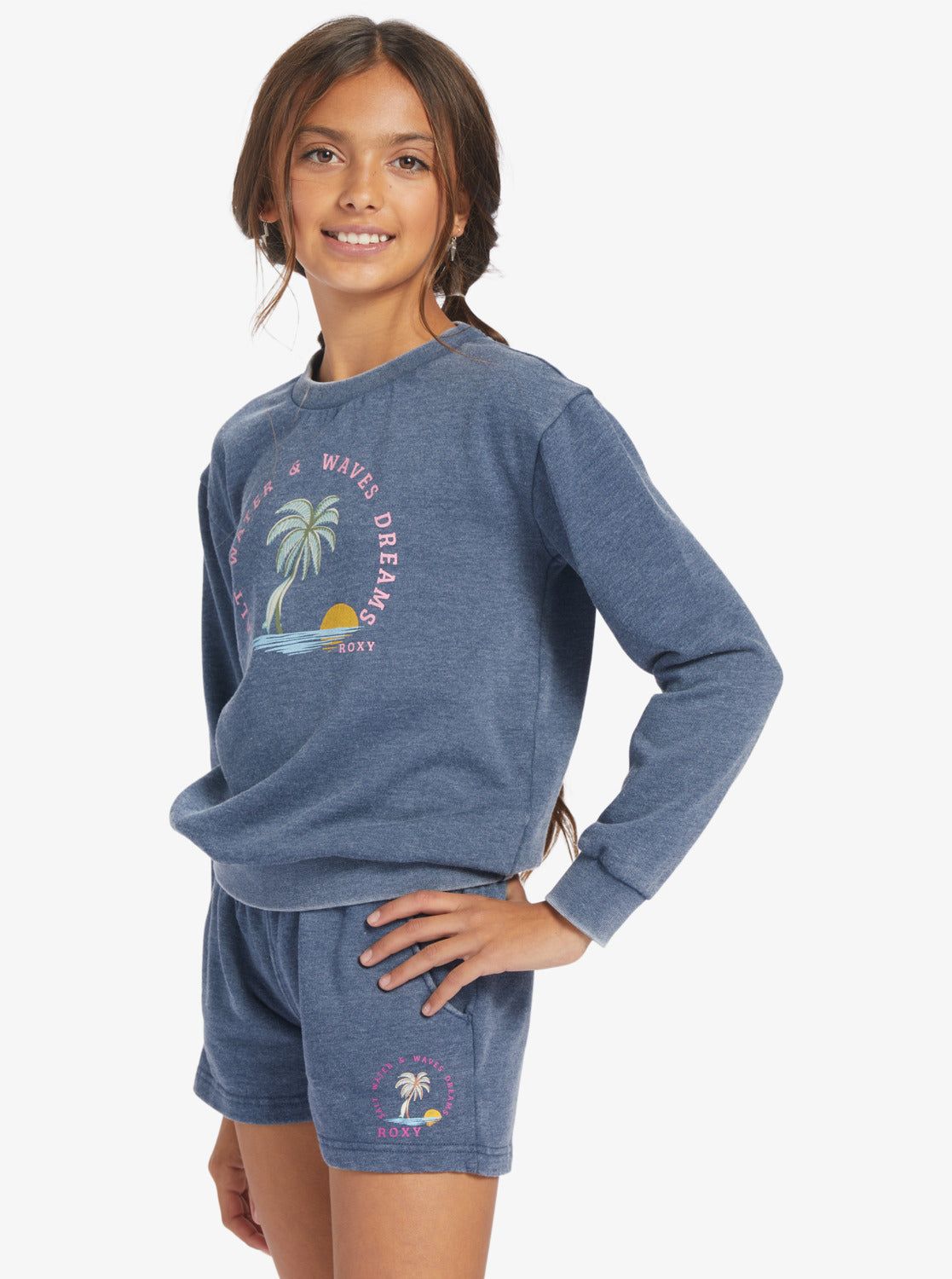 Girl'S 4-16 Music And Me A Sweatshirt - Mood Indigo sold by Roxy product image thumbnail 2