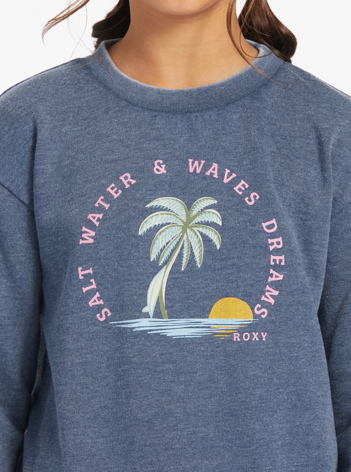 Girl'S 4-16 Music And Me A Sweatshirt - Mood Indigo sold by Roxy product image thumbnail 3