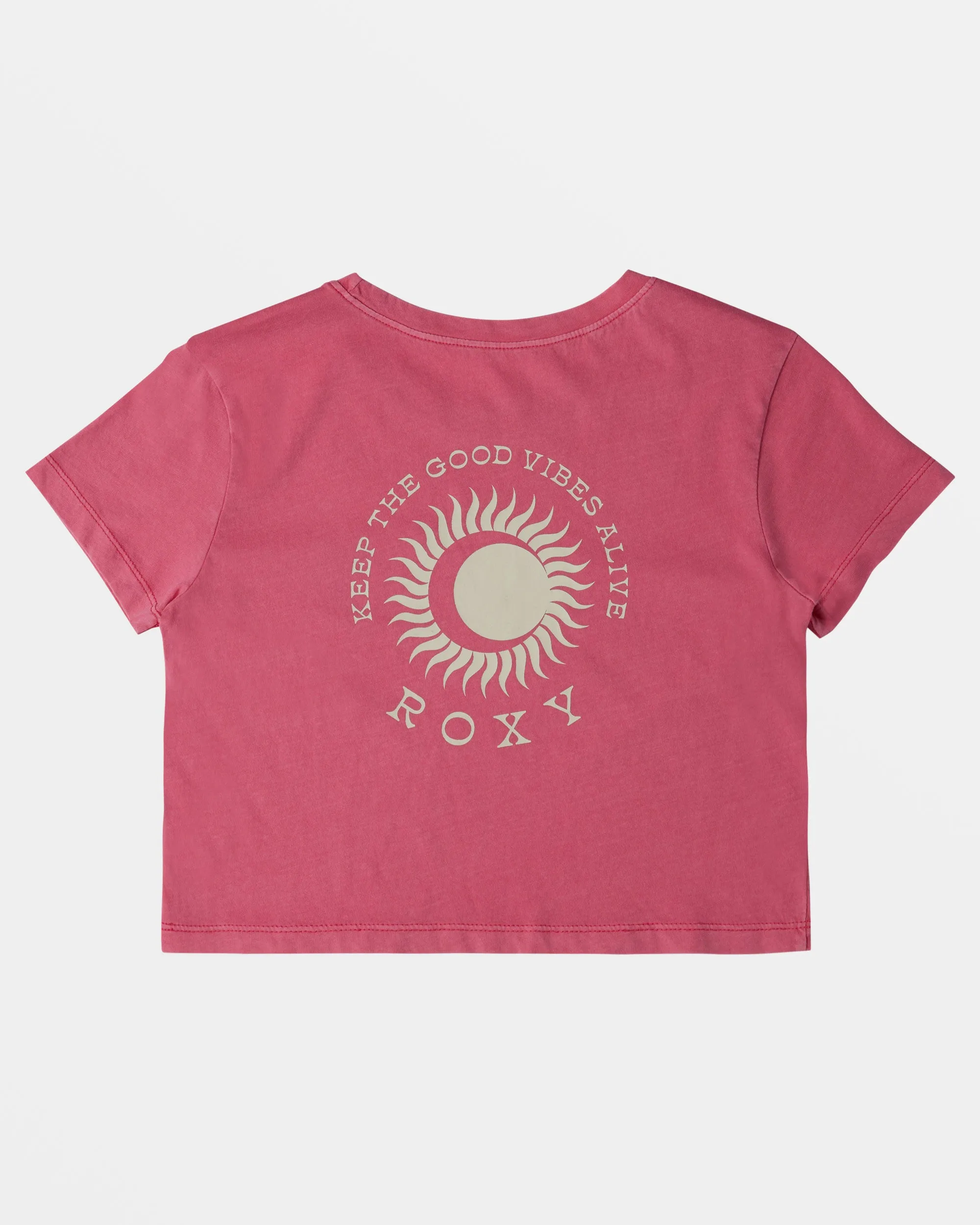 Girls 4-16 Solstice Cropped T-Shirt - Azalea Pink sold by Roxy product image thumbnail 2