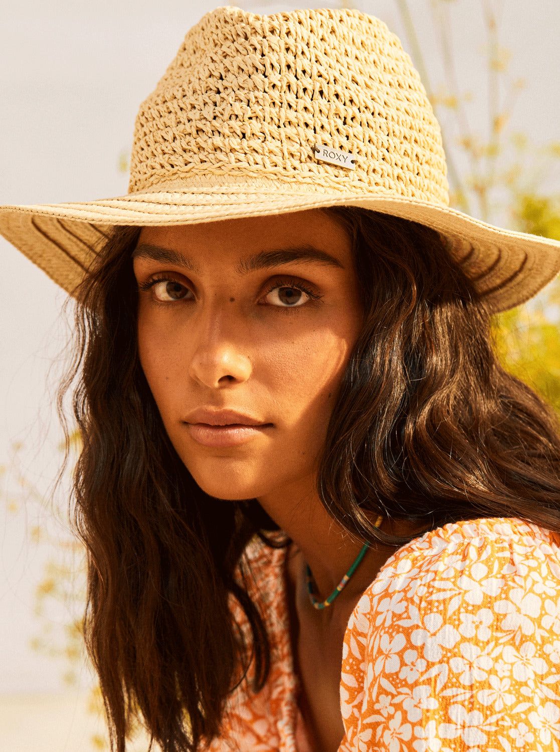 Roxy Women\'s Aloof Beauty Straw Sun Hat Caps (Natural) Beige Size S NWT Roxy Women main image 3