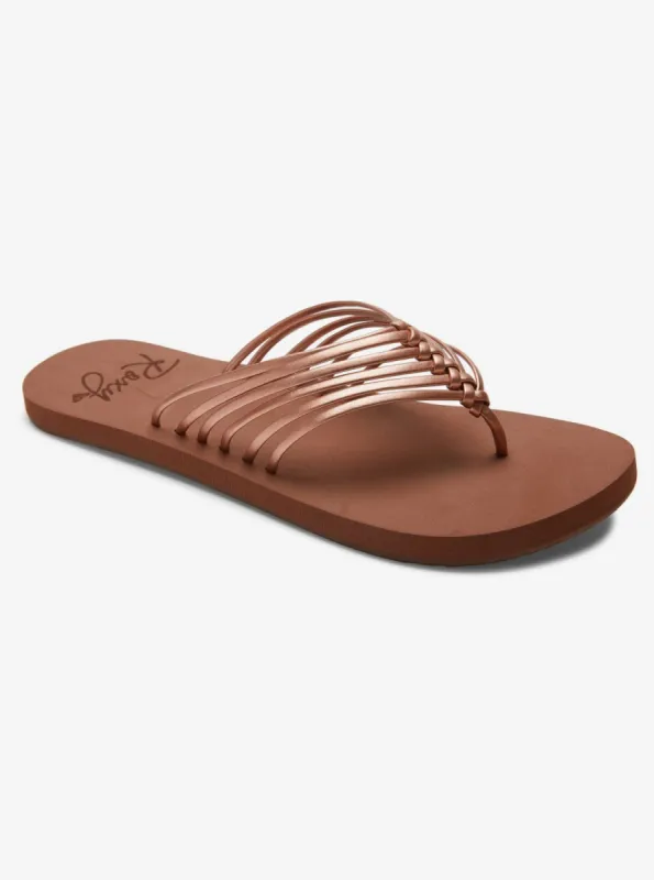 Jasmine Flip-Flops - Rose Gold sold by Roxy
