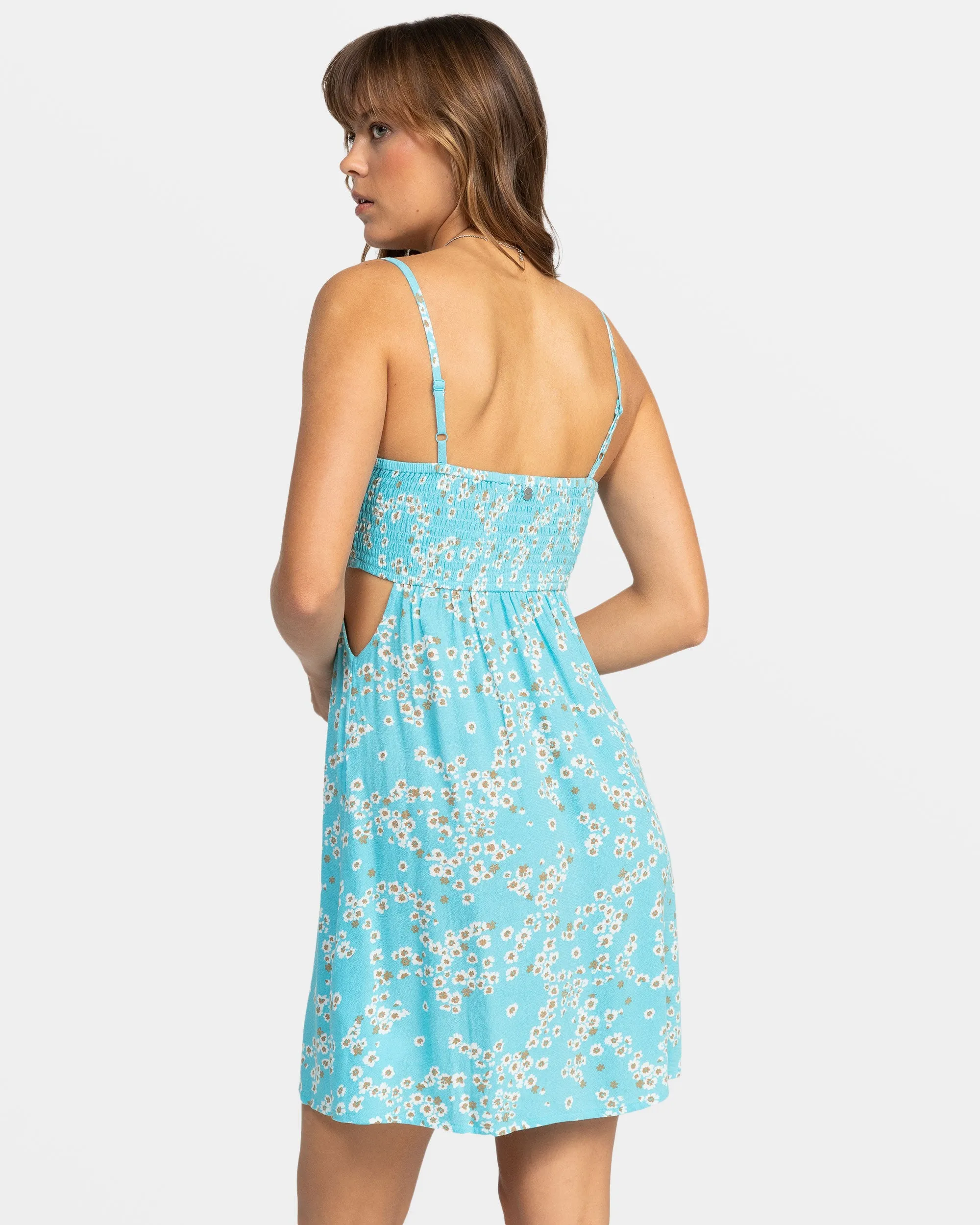 Hot Tropics Flowy Mini Dress - Maui Blue Margarita sold by Roxy product image thumbnail 2