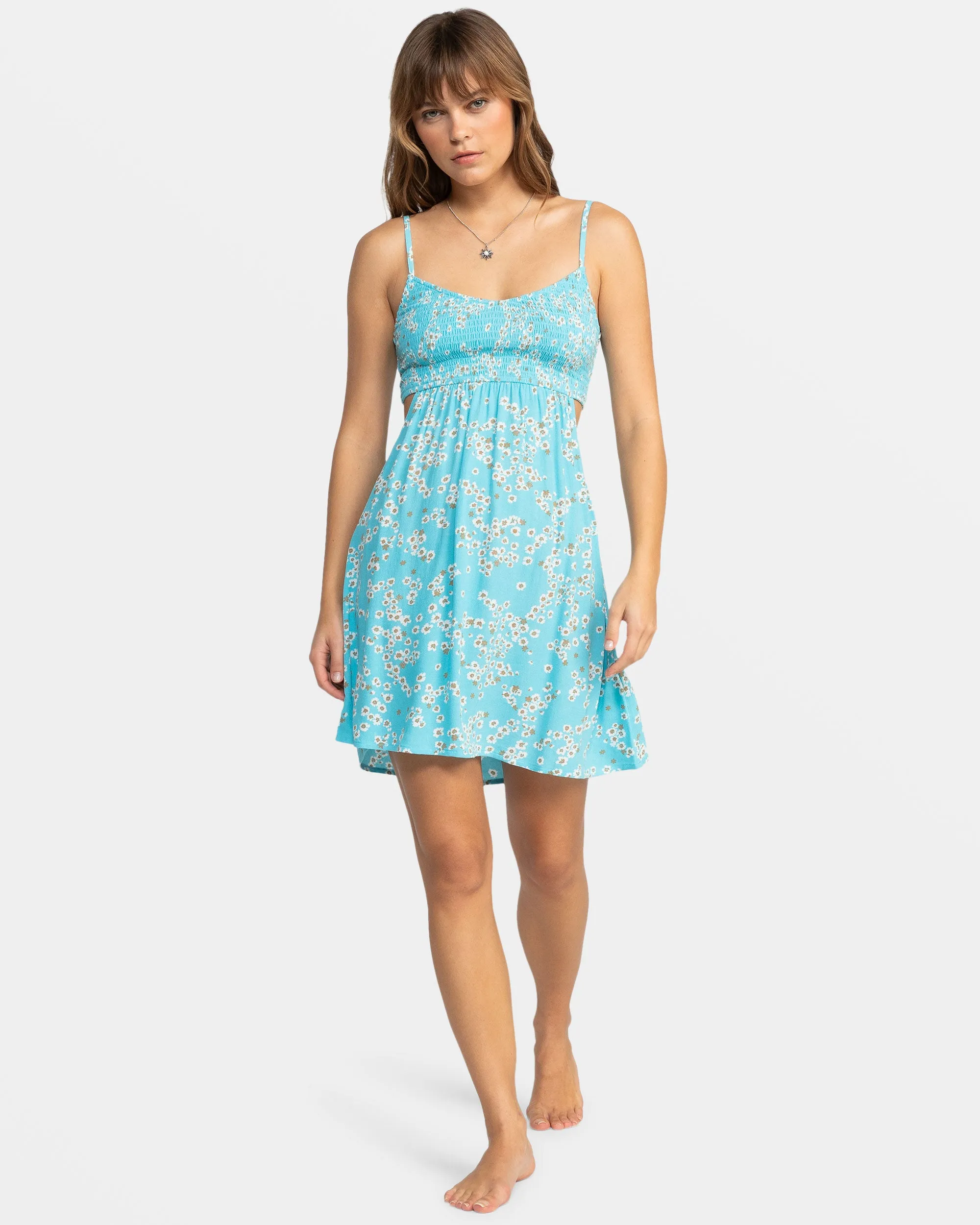 Hot Tropics Flowy Mini Dress - Maui Blue Margarita sold by Roxy product image thumbnail 3