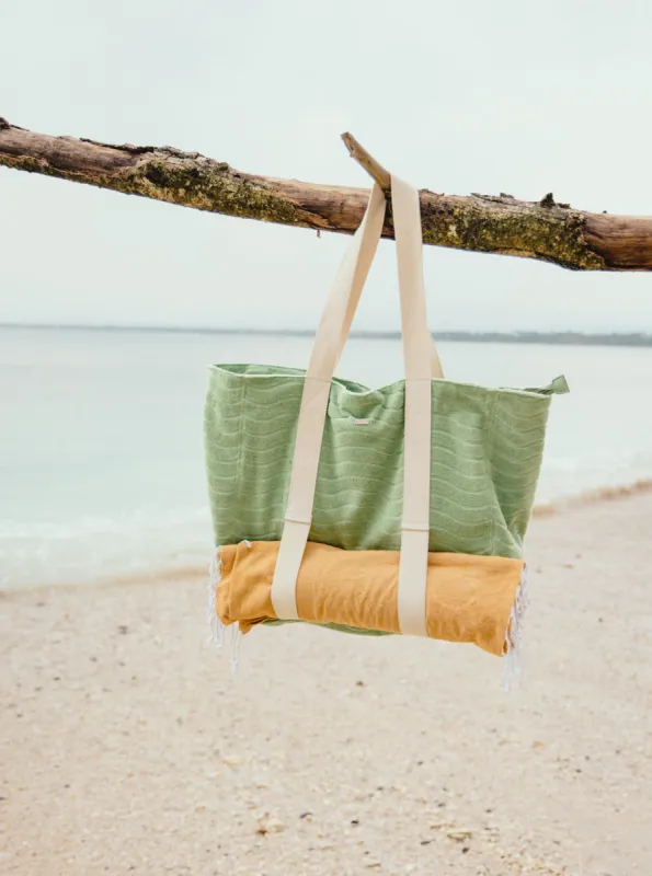 Sunny Palm Tote Beach bag - Quiet Green sold by Roxy