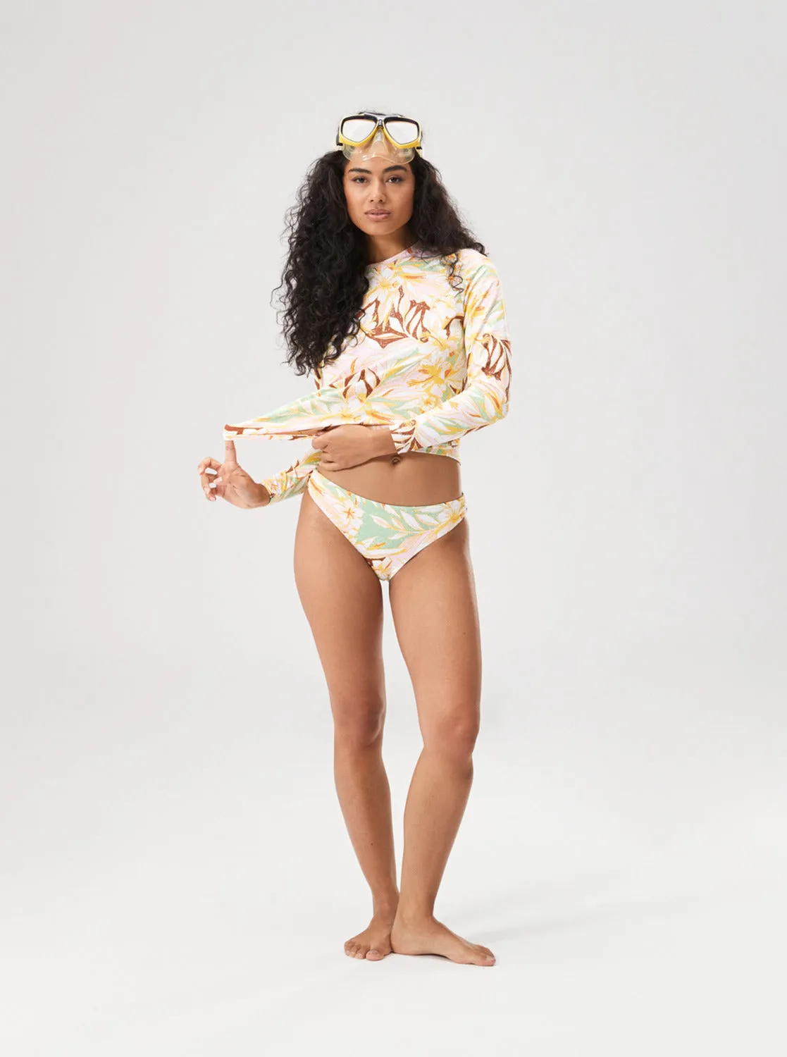 Sea Skippin Pants Long Sleeve Rashguard - Quiet Green Coast 2 Coast sold by Roxy product image thumbnail 3