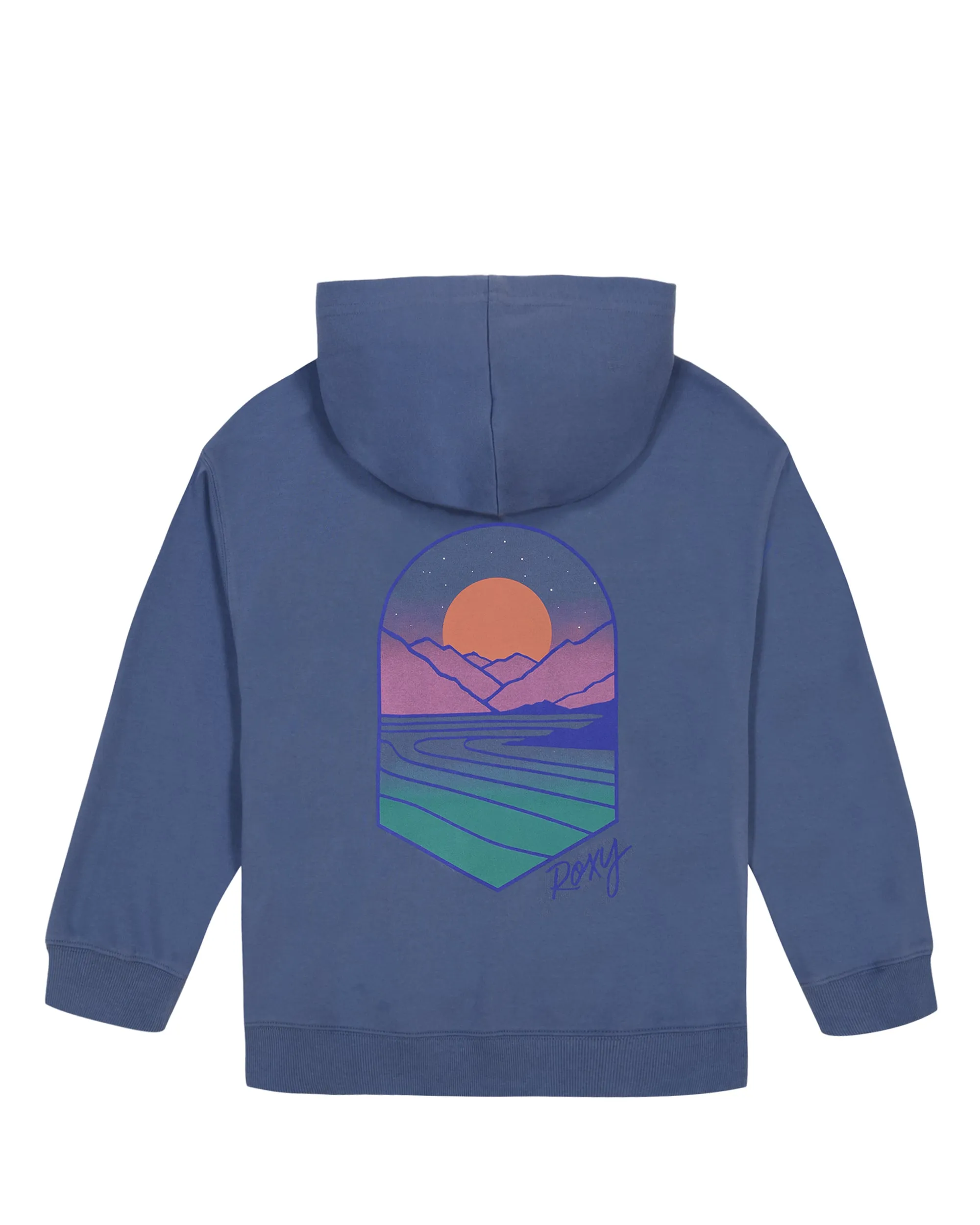 Girls 7-16 Mountain Scenic Oversized Hoodie - Coastal Fjord sold by Roxy product image thumbnail 3