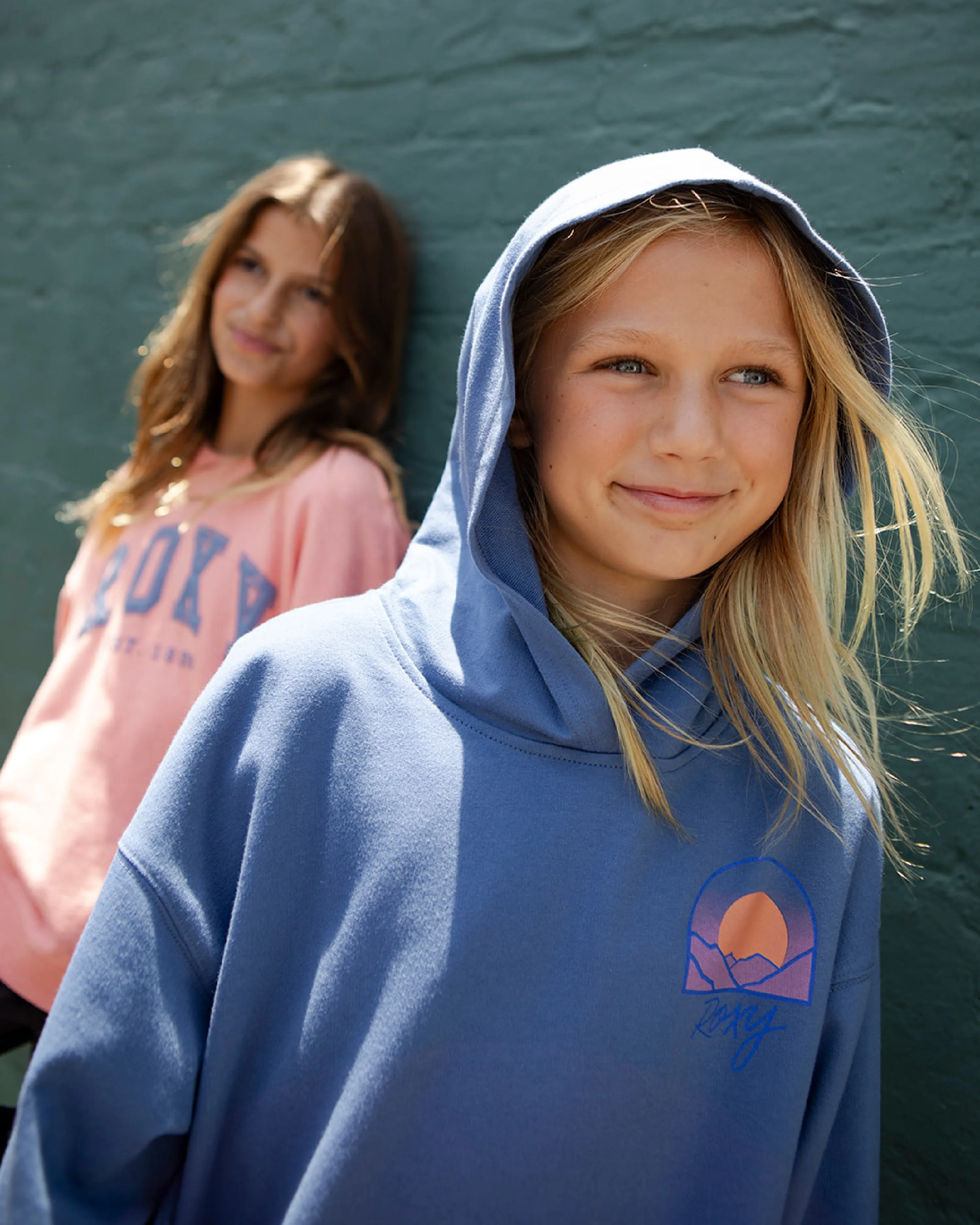 Girls 7-16 Mountain Scenic Oversized Hoodie - Coastal Fjord sold by Roxy