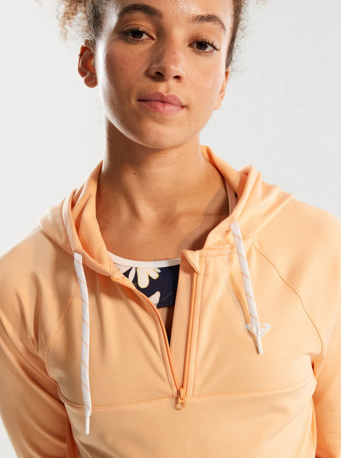 Pure Pursuit Mesh Hooded Top - Peach Fuzz sold by Roxy product image thumbnail 3
