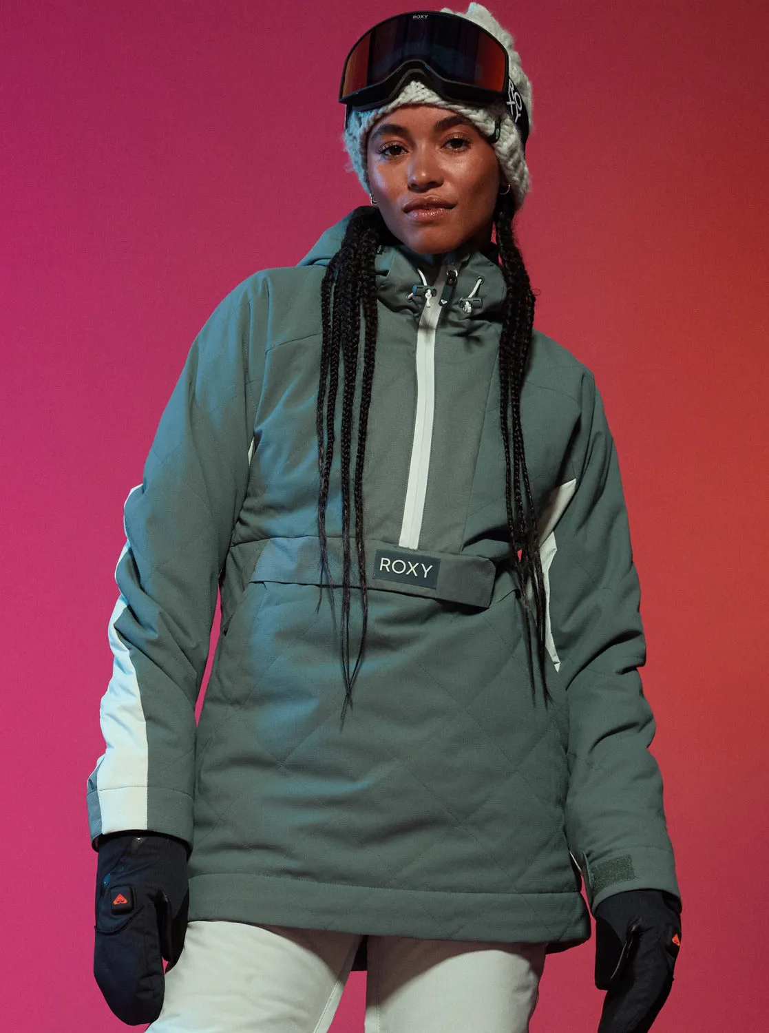 Radiant Lines Overhead Technical Snow Jacket - Dark Forest sold by Roxy