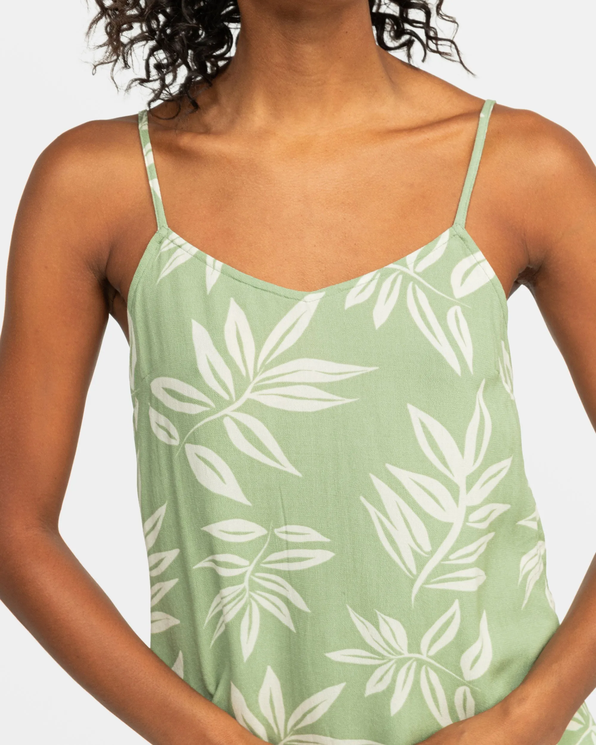 Shine A Light Mini Dress - Oil Green Leavin sold by Roxy product image thumbnail 4