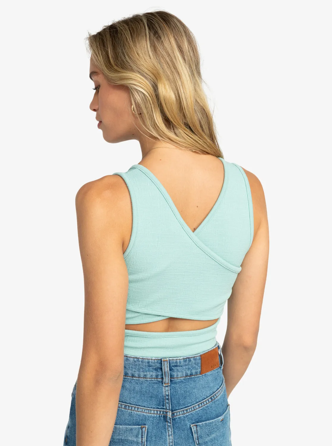 Good Keepsake Crop Top - Blue Surf sold by Roxy product image thumbnail 4