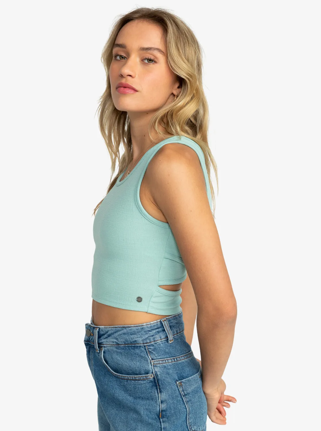Good Keepsake Crop Top - Blue Surf sold by Roxy product image thumbnail 2