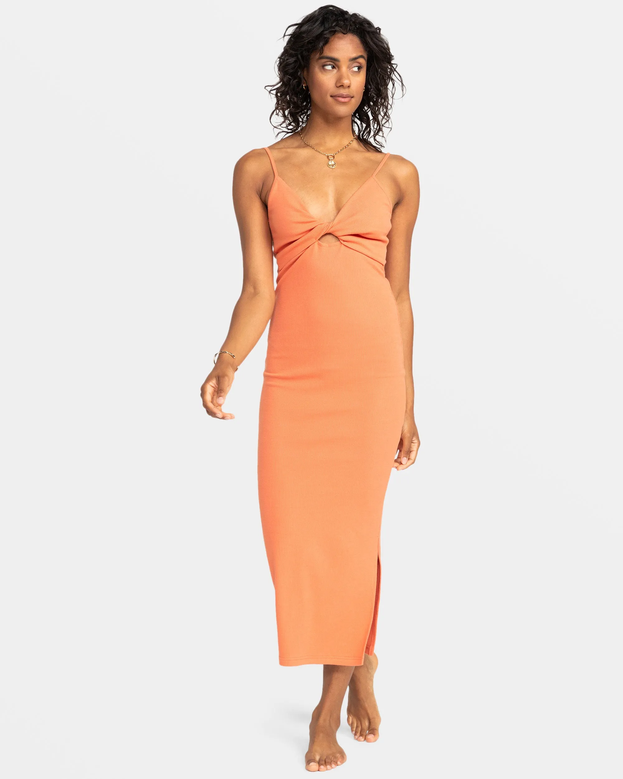 Wavey Lady Midi Dress - Apricot Brandy sold by Roxy product image thumbnail 5
