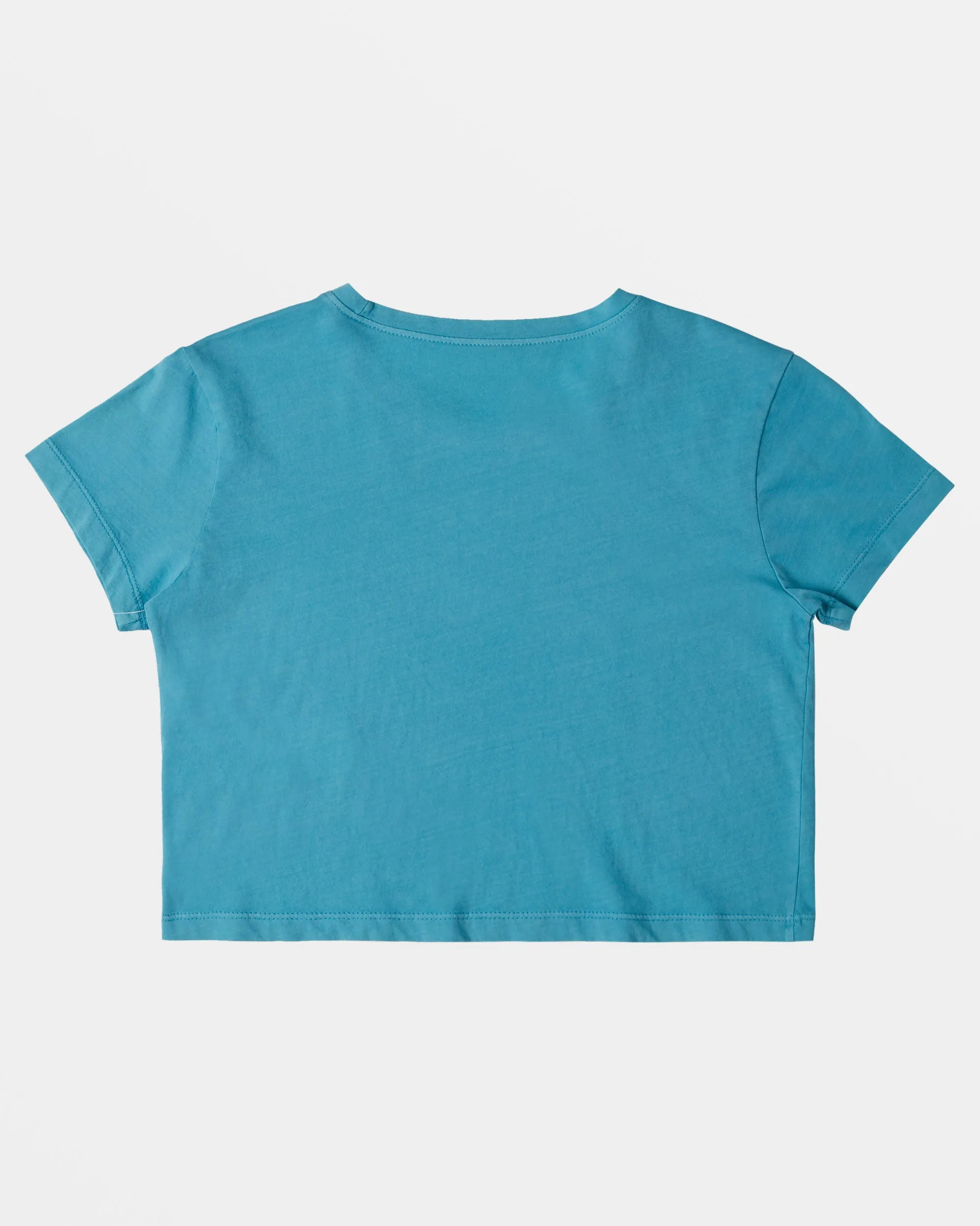 Girls 4-16 Hibiscus Collegiate Cropped T-Shirt - Maui Blue sold by Roxy product image thumbnail 2