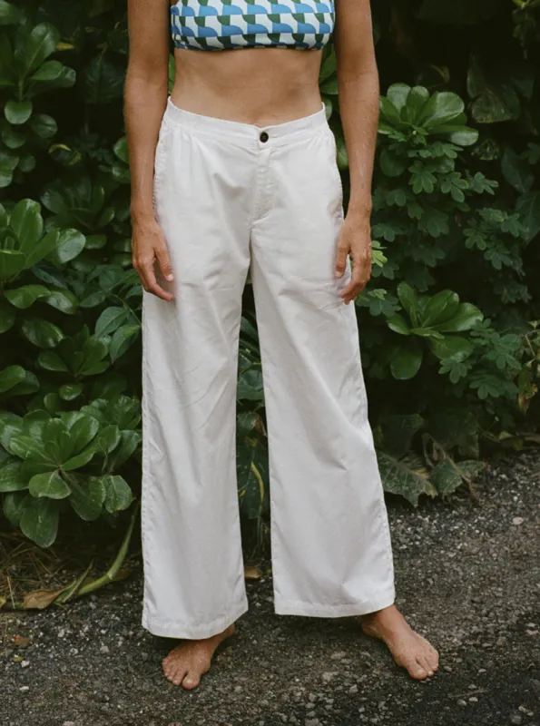 Comfy Palazzo Pants - Blanc De Blanc sold by Roxy