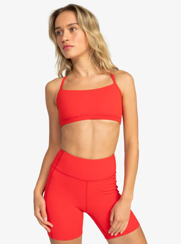 Active Collection Sports Bra - Flame Scarlet sold by Roxy