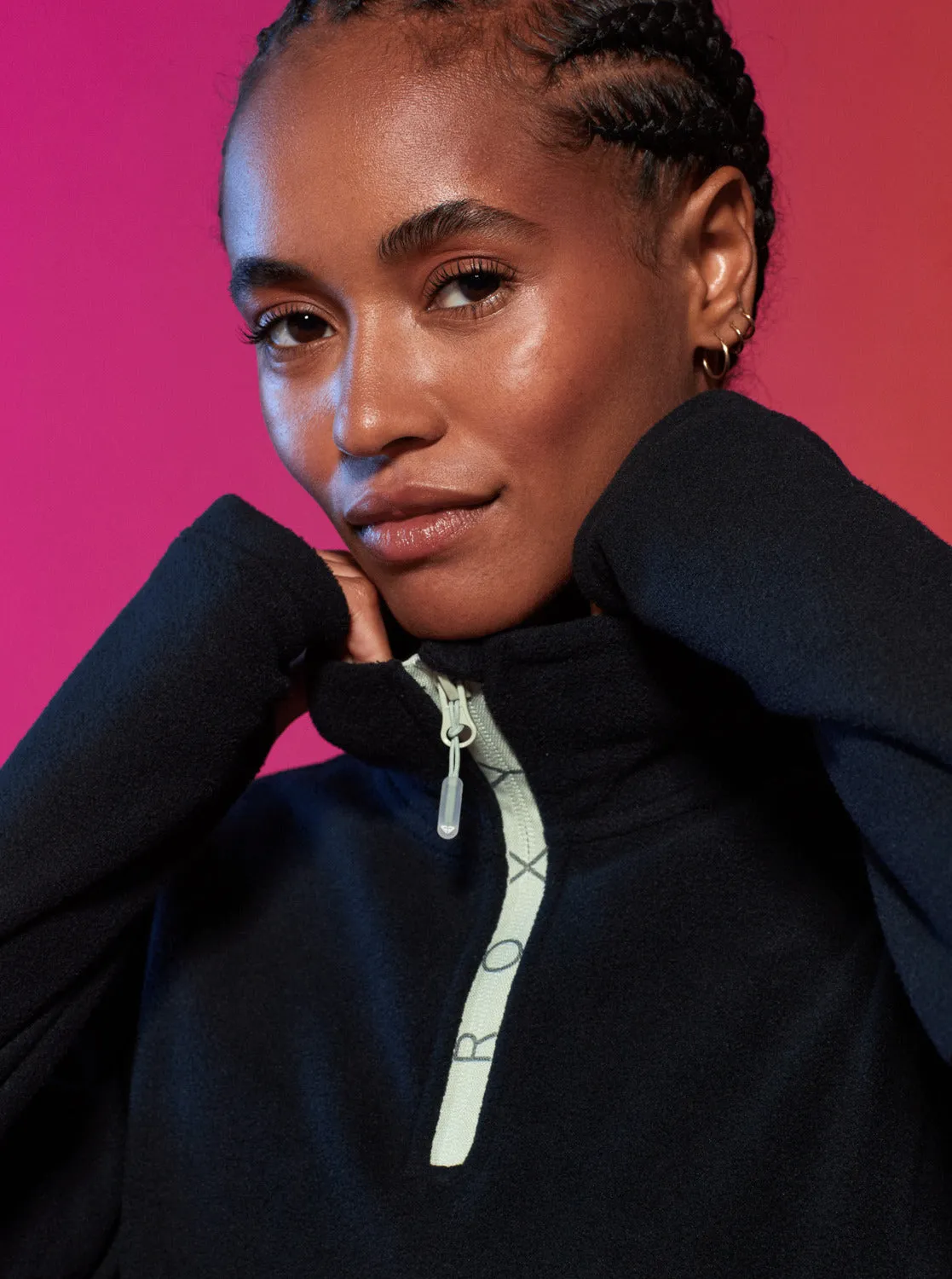 Sayna Technical Half Zip Fleece - True Black sold by Roxy product image thumbnail 4