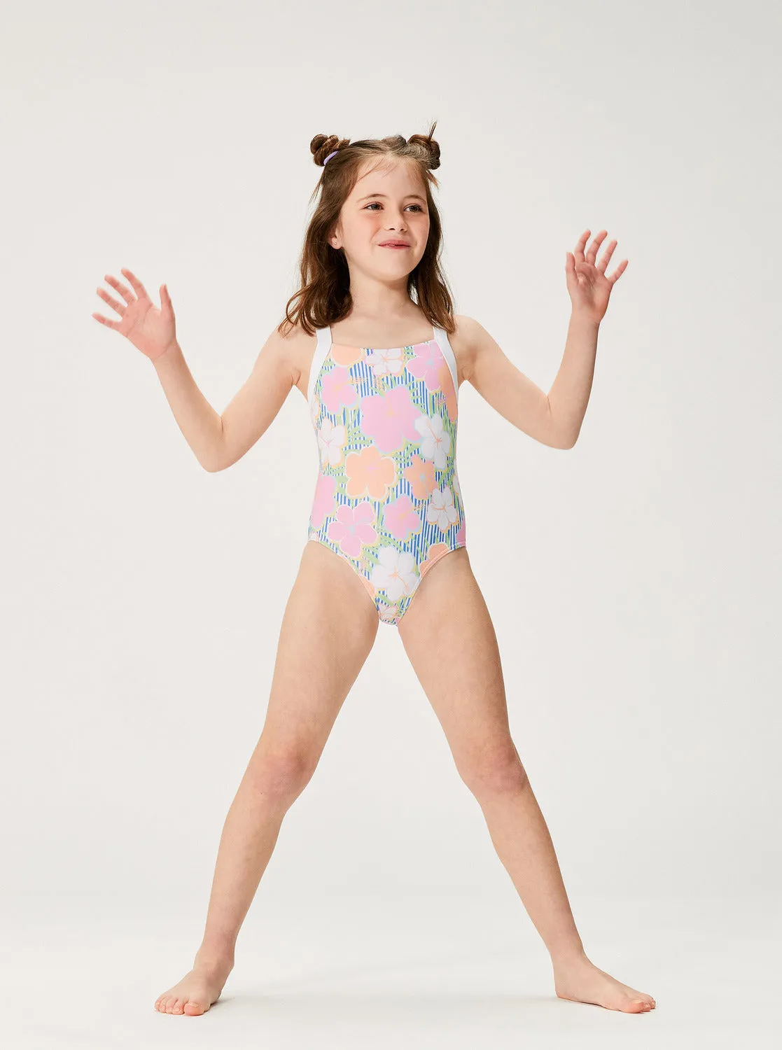 Girls 2-7 Tiny Flower One-Piece Swimsuit - Ultramarine Teenie Flower sold by Roxy product image thumbnail 4