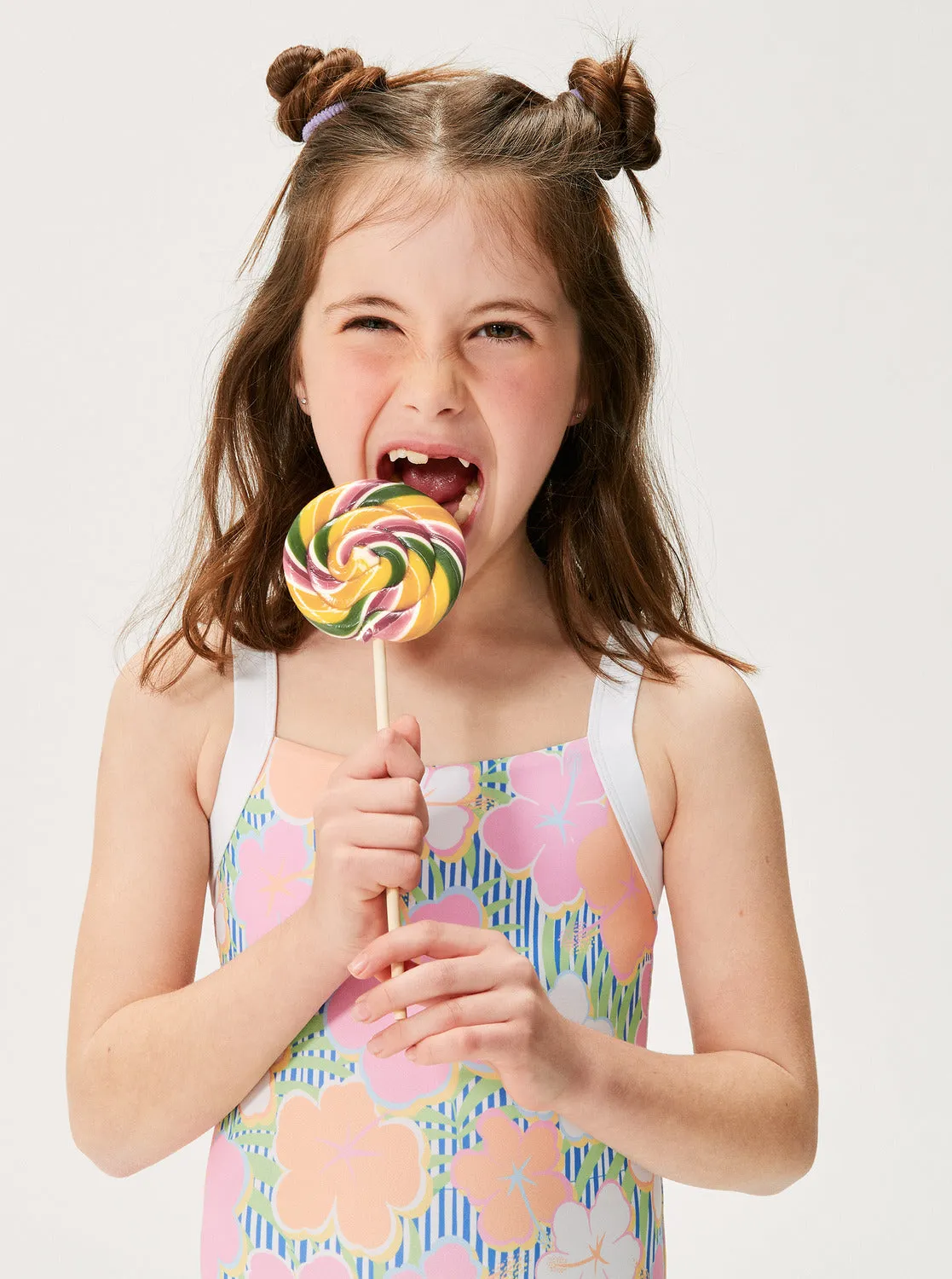 Girls 2-7 Tiny Flower One-Piece Swimsuit - Ultramarine Teenie Flower sold by Roxy product image thumbnail 5