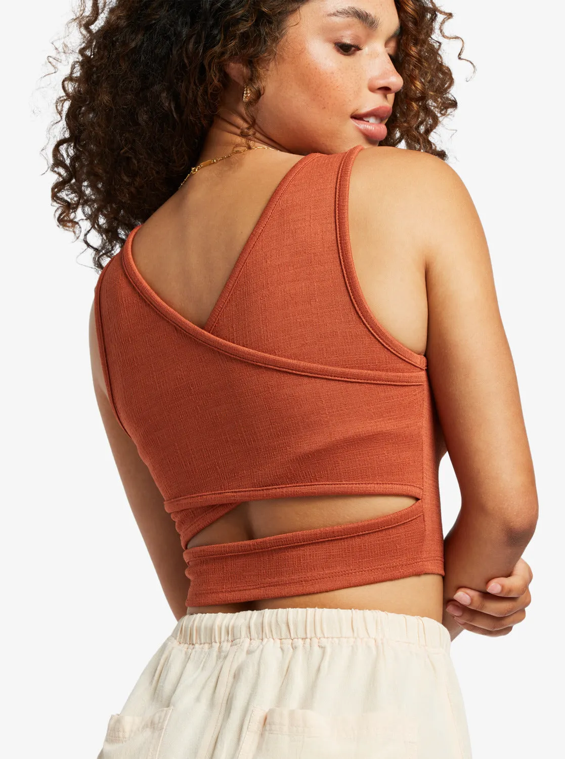 Good Keepsake Crop Top - Baked Clay sold by Roxy product image thumbnail 3