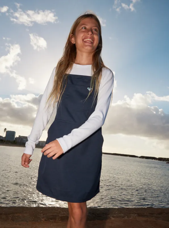 Girls 4-16 Sunset Waves Dress - Mood Indigo made by Roxy