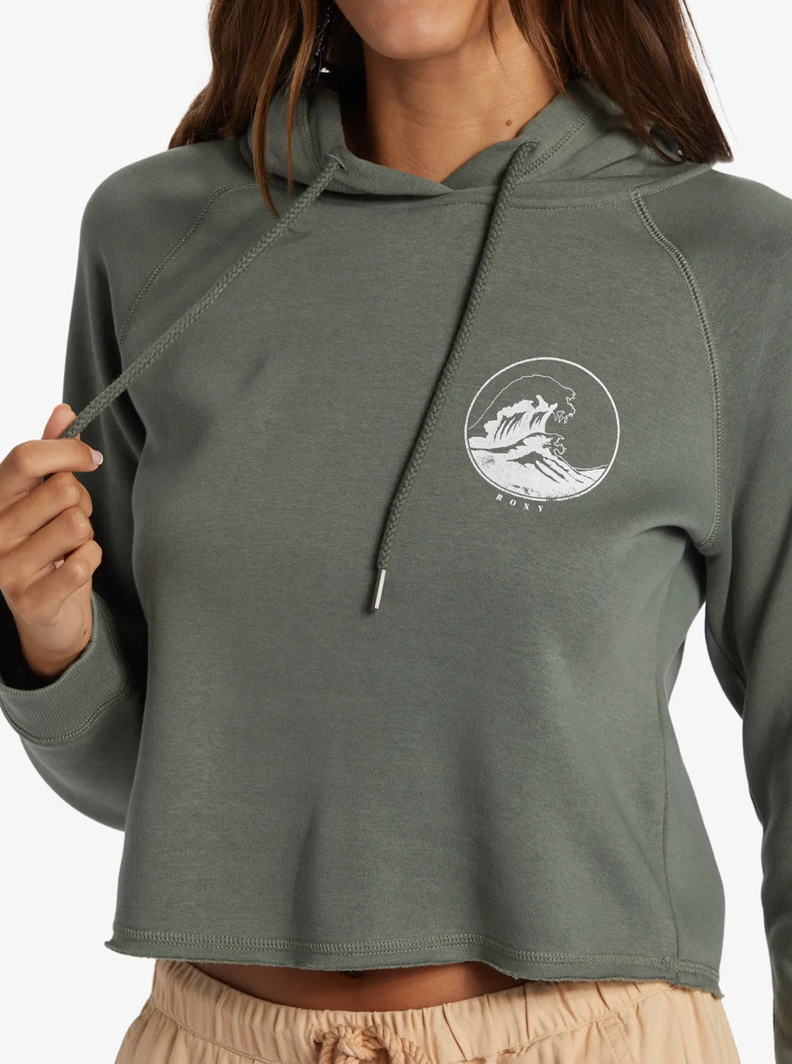 We Arrived A Hoodie - Agave Green sold by Roxy product image thumbnail 3