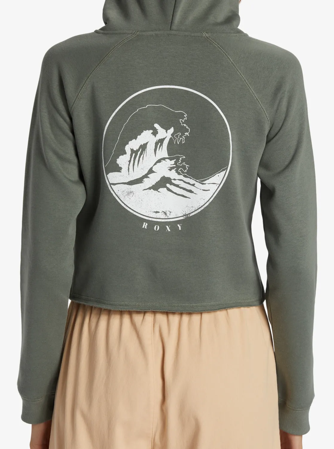 We Arrived A Hoodie - Agave Green sold by Roxy product image thumbnail 4