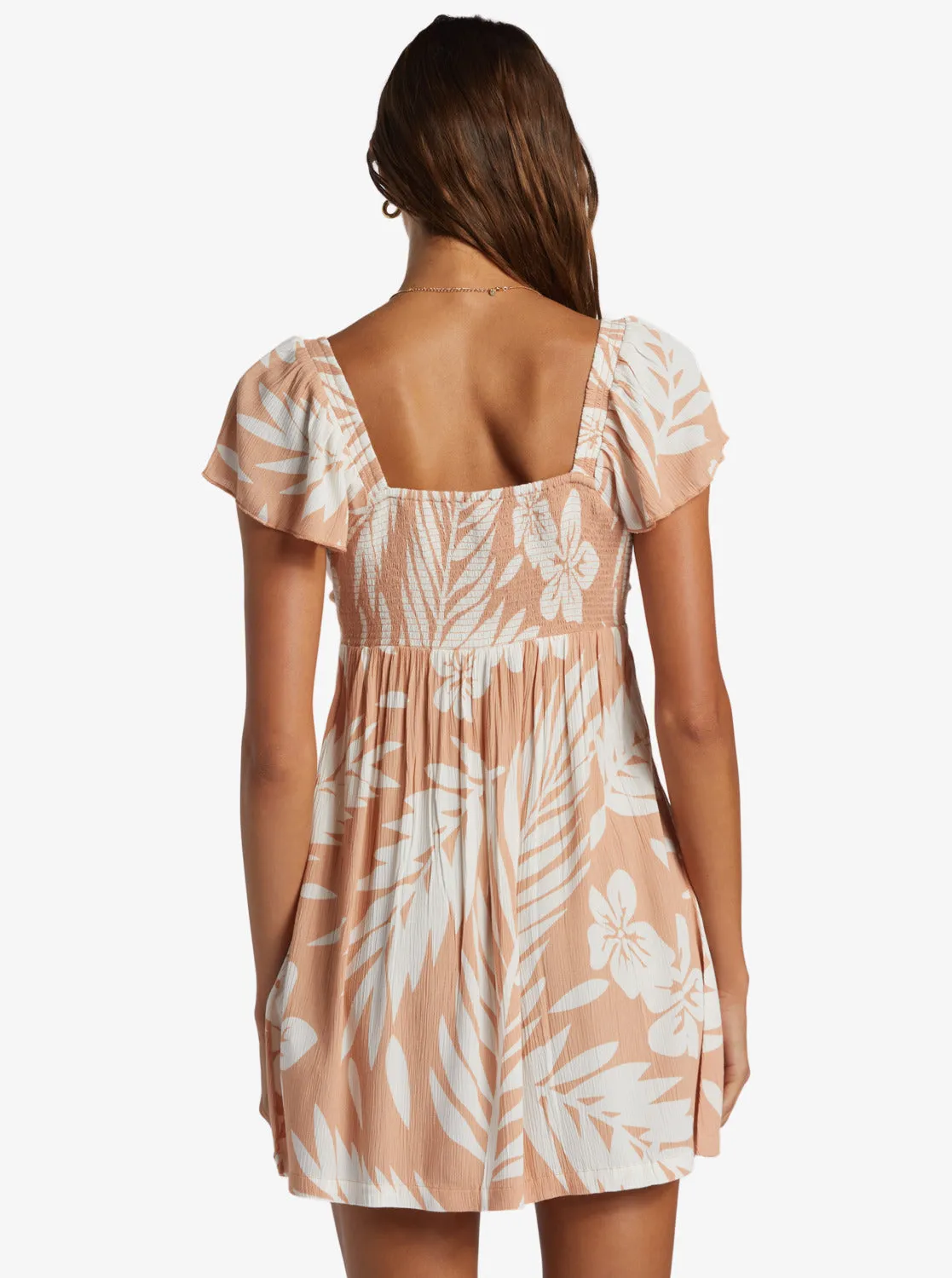 Oceanview Mini Dress - Cafe Creme Palmeria sold by Roxy product image thumbnail 5