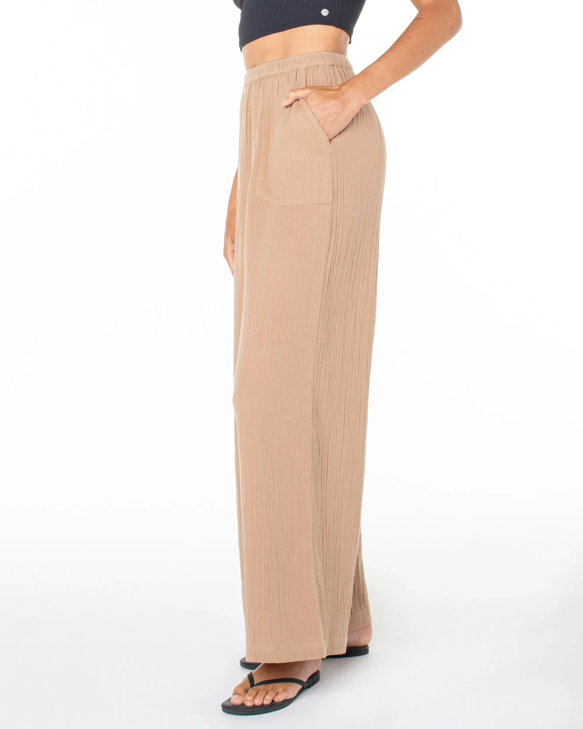 What A Vibe Wide Leg Pants - Amphora sold by Roxy product image thumbnail 5