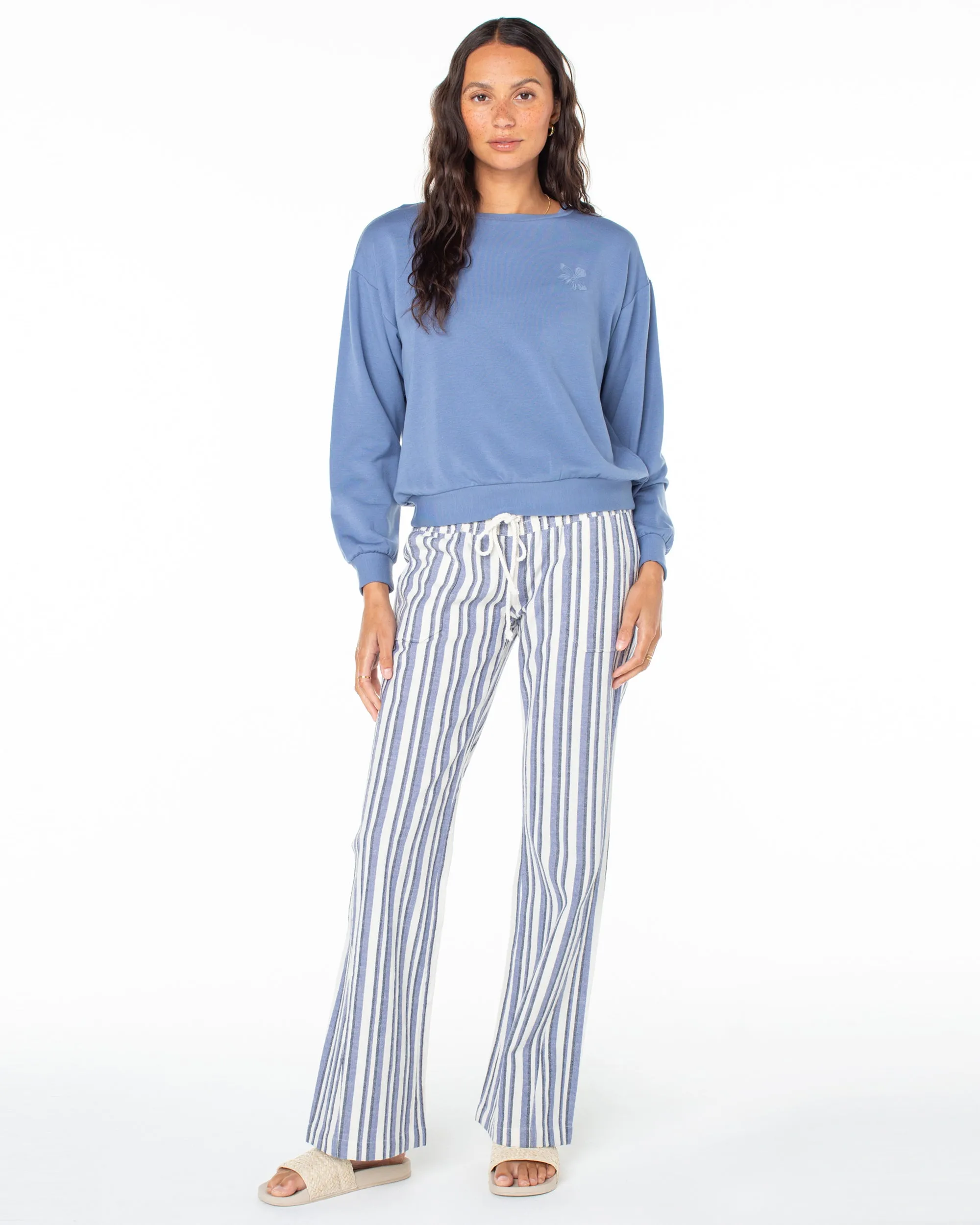 Surfing By Moonlight Pullover Sweatshirt - Infinity Blue sold by Roxy product image thumbnail 3