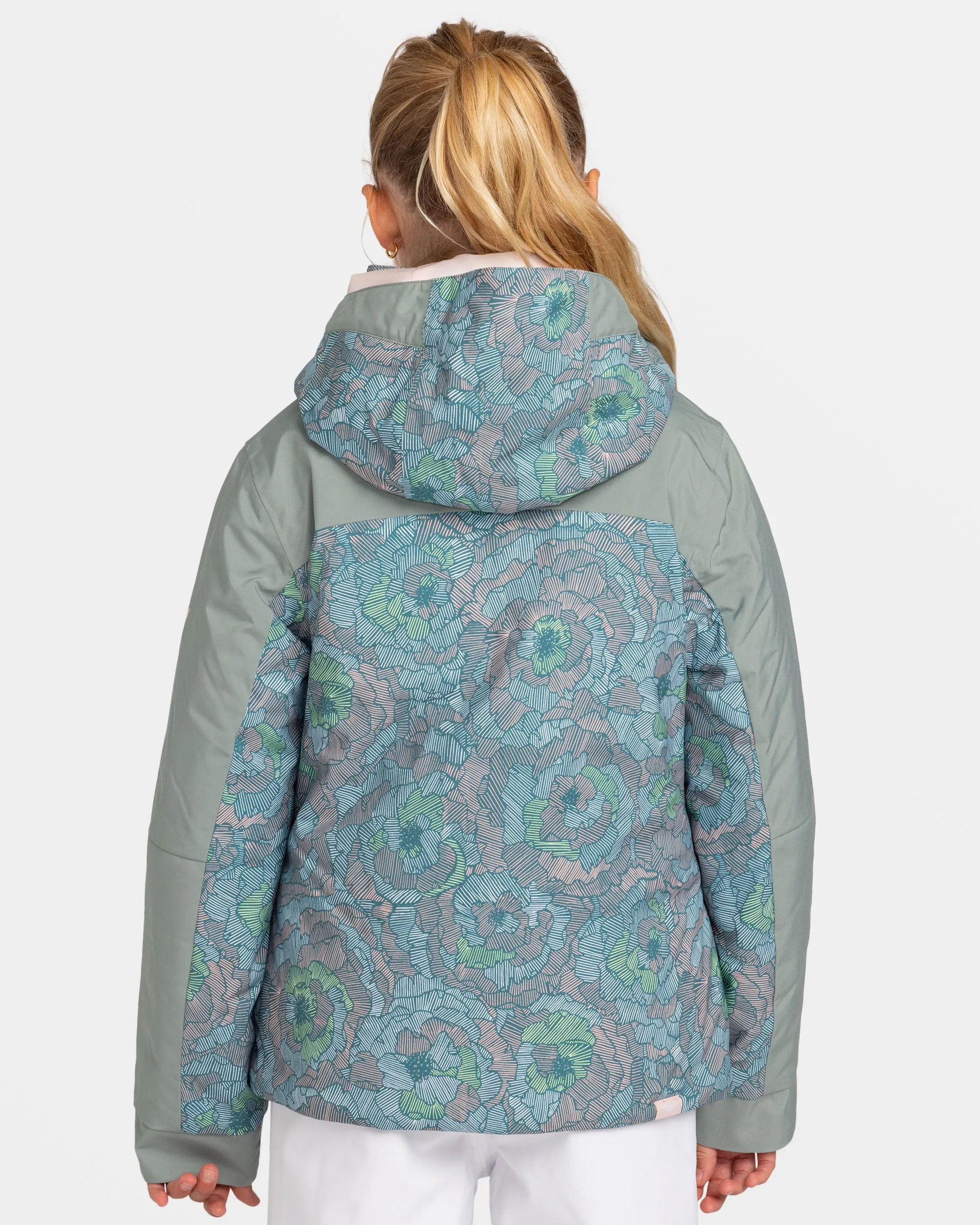 Girls 8-16 Free Jet Snow Jacket - Pink Salt Sketchbook sold by Roxy product image thumbnail 2