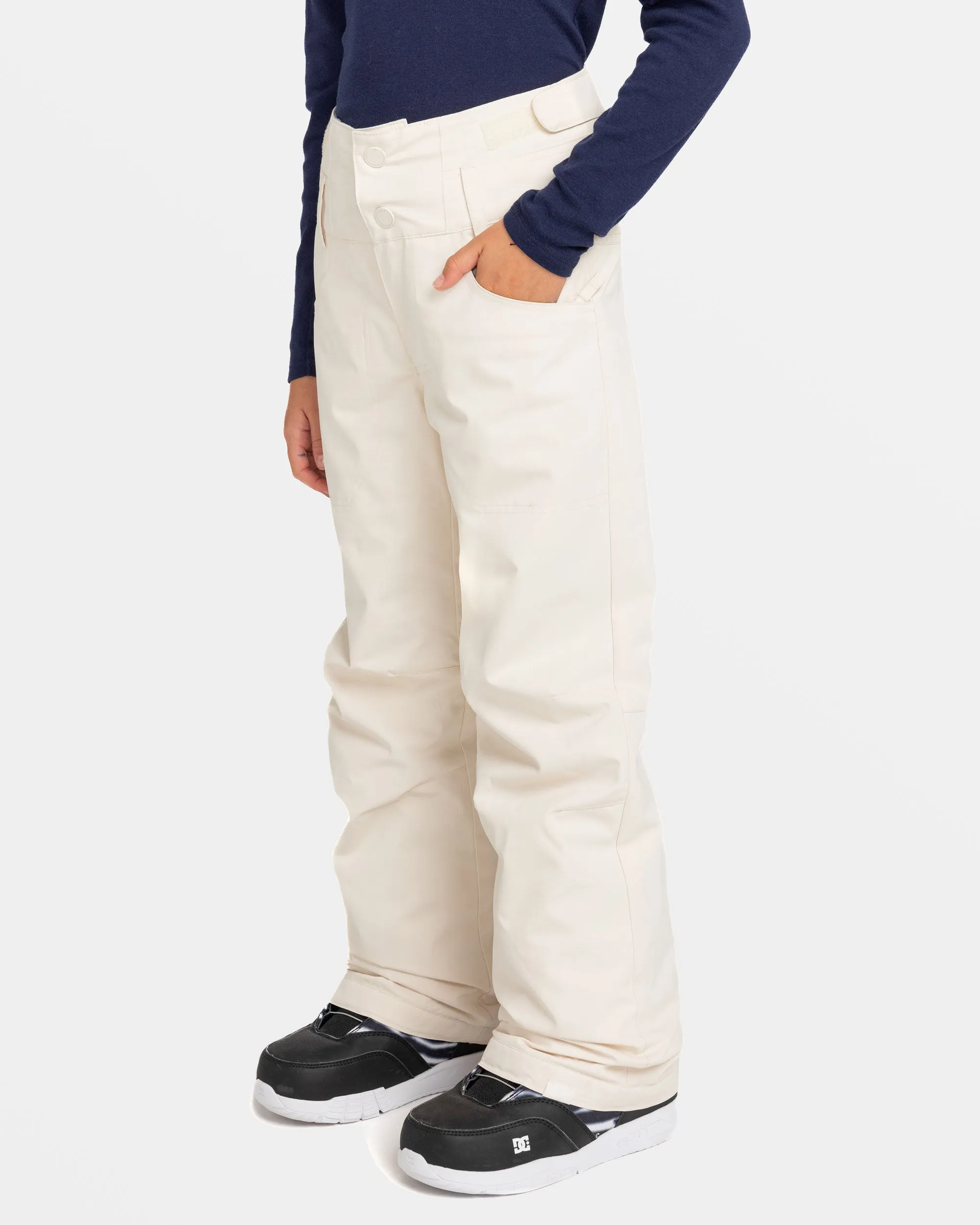 Girls 8-16 Diversion Snow Pants - Buttercream sold by Roxy