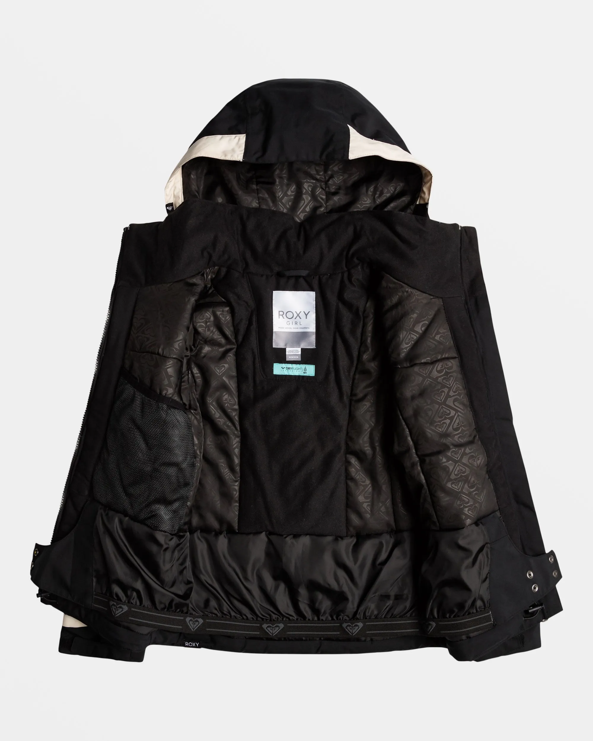 Girls 8-16 Free Jet Snow Jacket - Buttercream sold by Roxy product image thumbnail 3