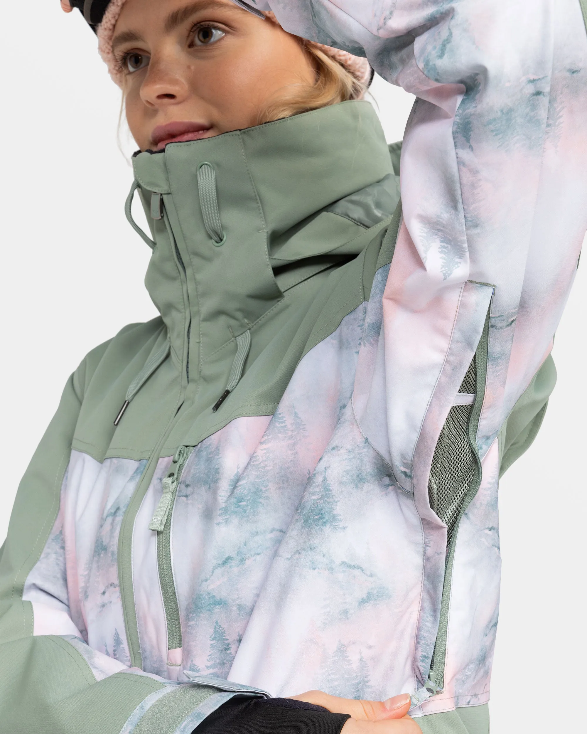 Presence Parka Snow Jacket - Sea Pine Mystery Fog sold by Roxy product image thumbnail 4