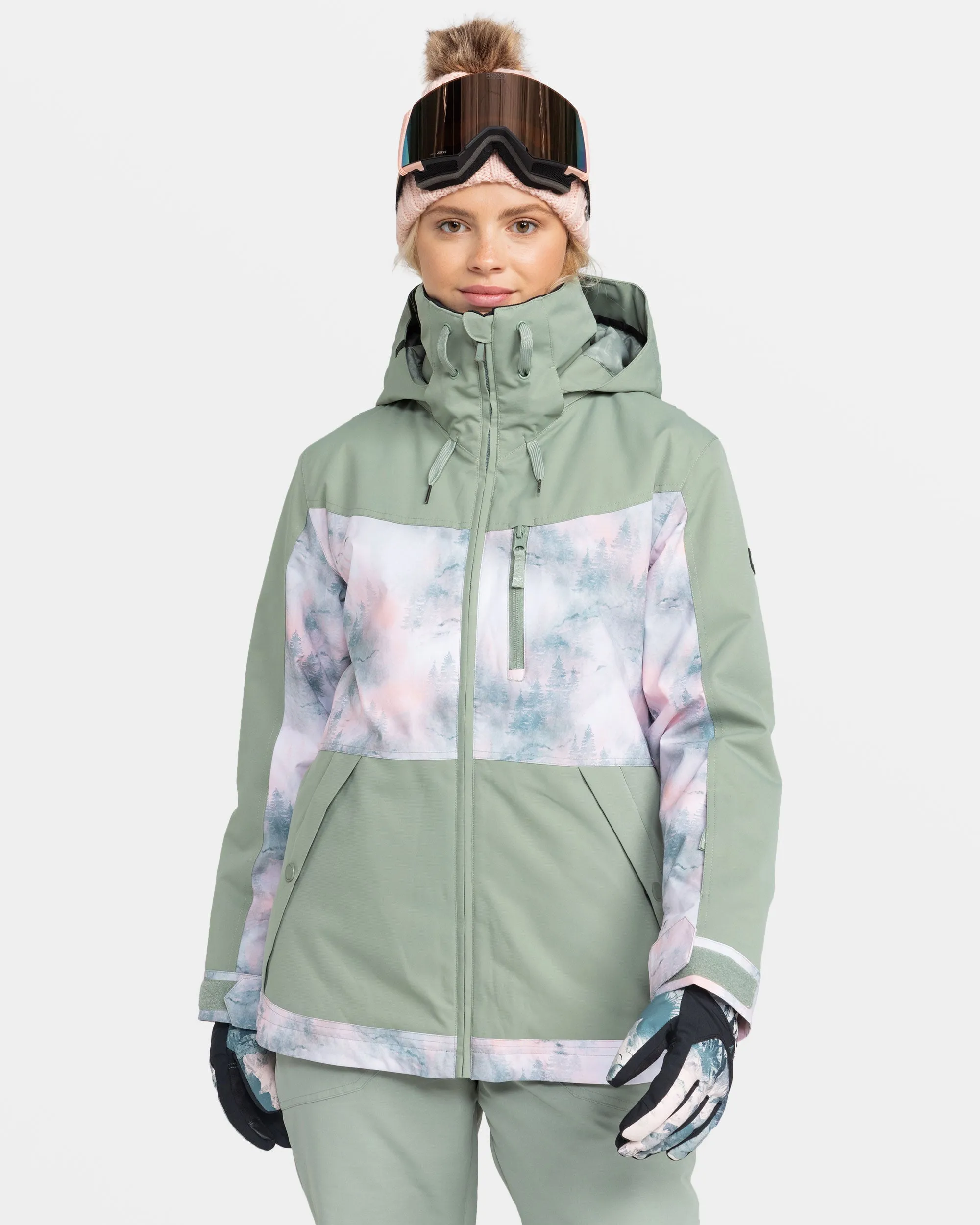Presence Parka Snow Jacket - Sea Pine Mystery Fog sold by Roxy