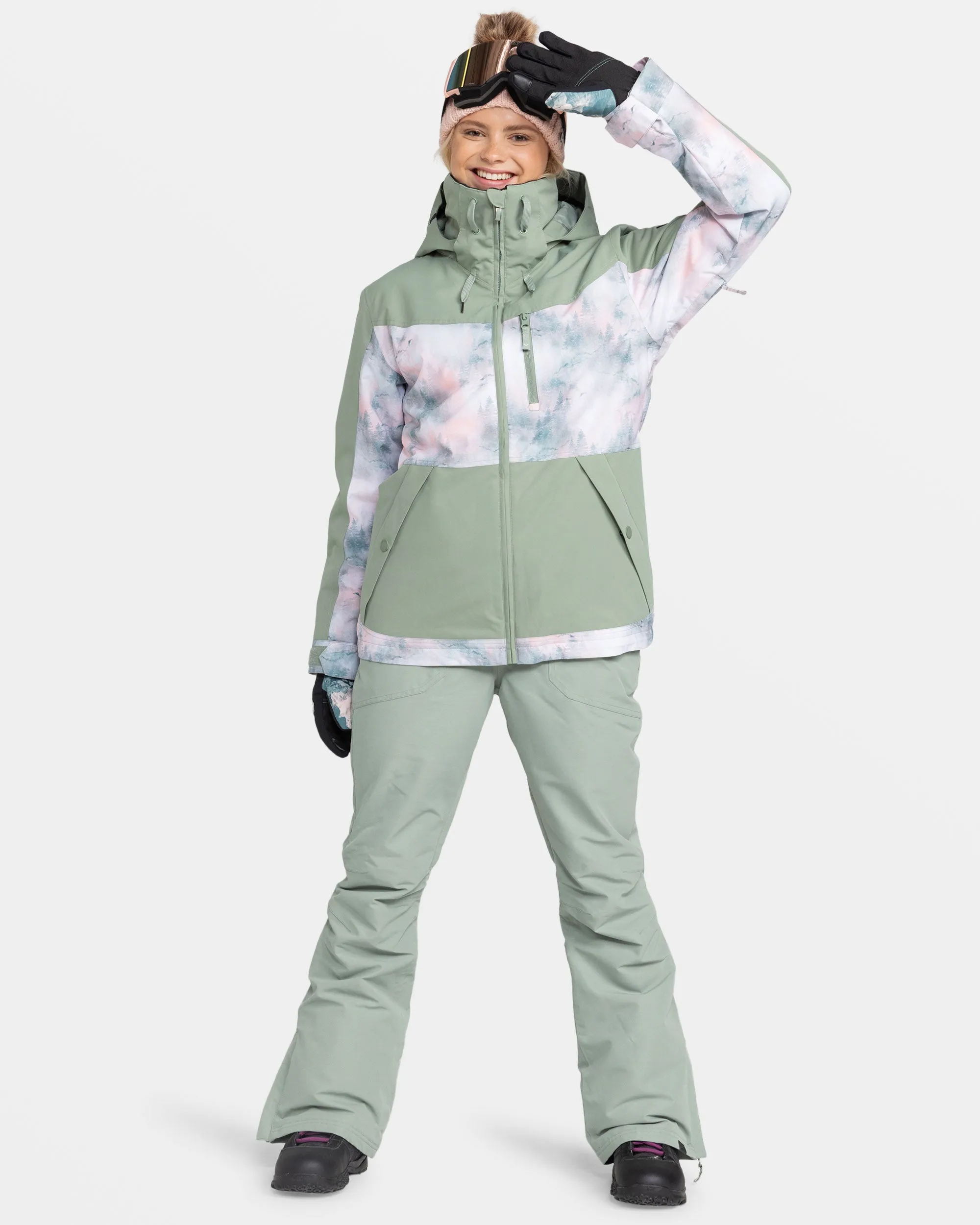 Presence Parka Snow Jacket - Sea Pine Mystery Fog sold by Roxy product image thumbnail 3