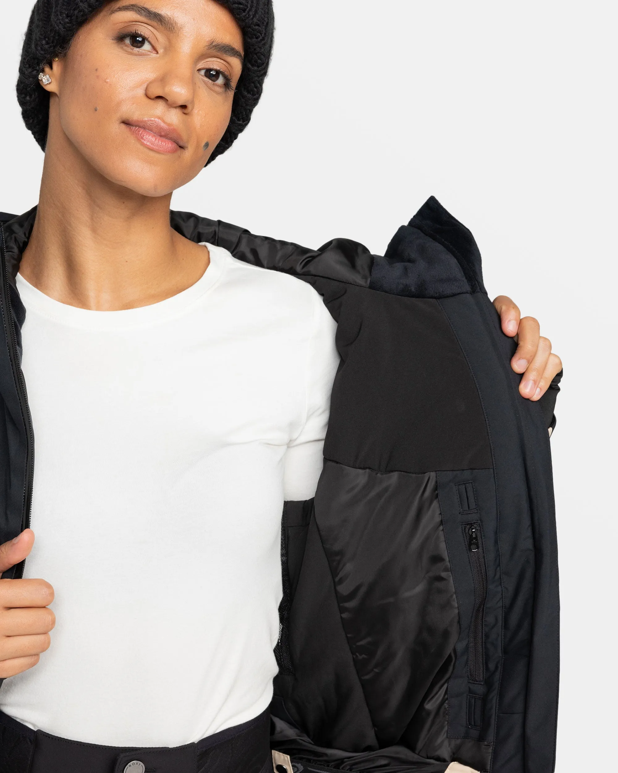 Peakside Snow Jacket - True Black sold by Roxy product image thumbnail 5