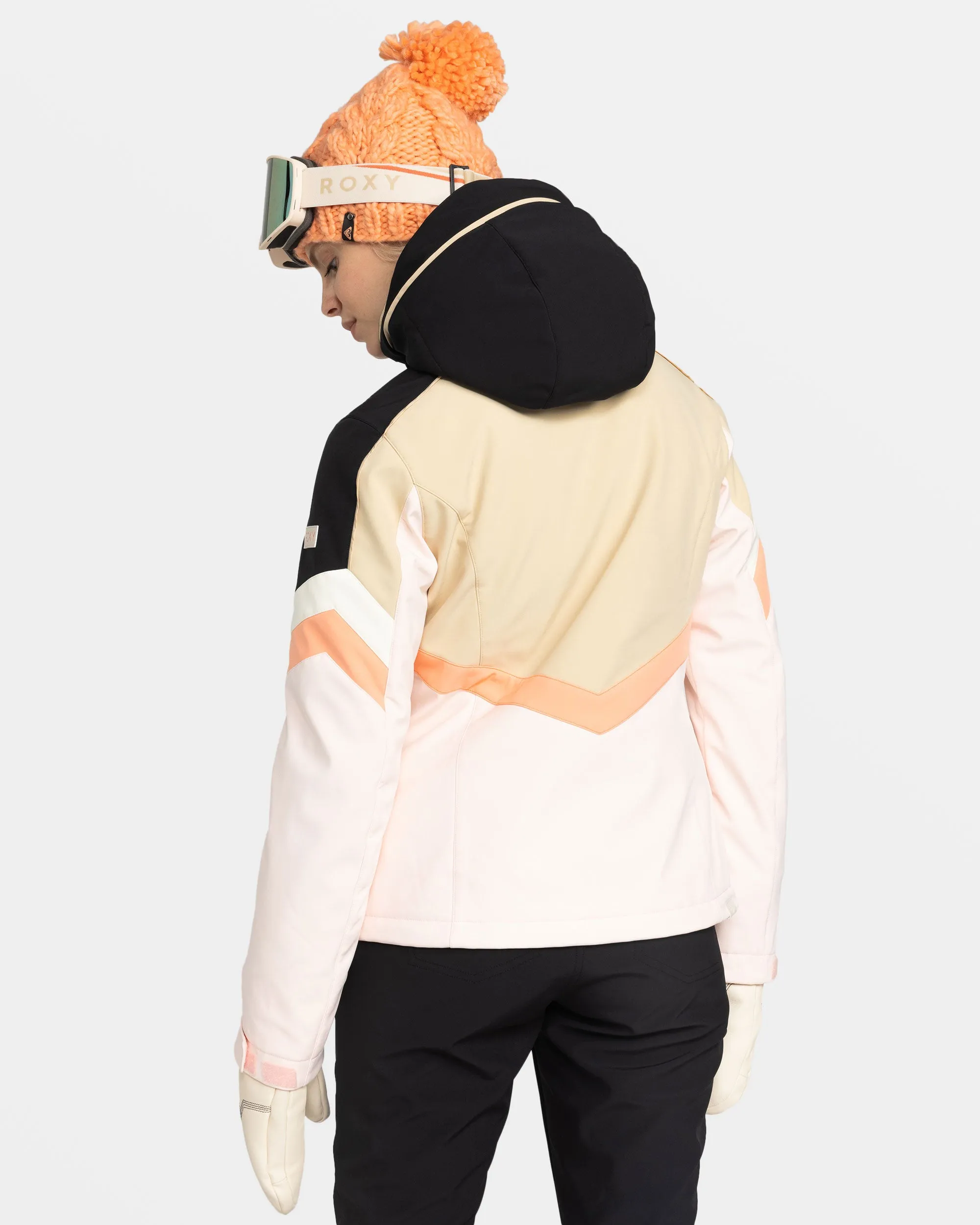 Peak Chic Snow Jacket - Pebble sold by Roxy product image thumbnail 5