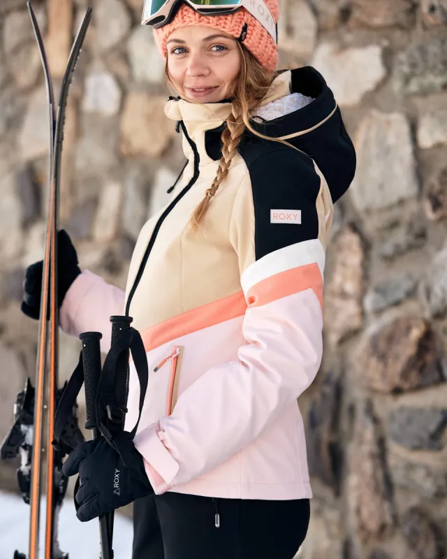 Peak Chic Snow Jacket - Pebble sold by Roxy