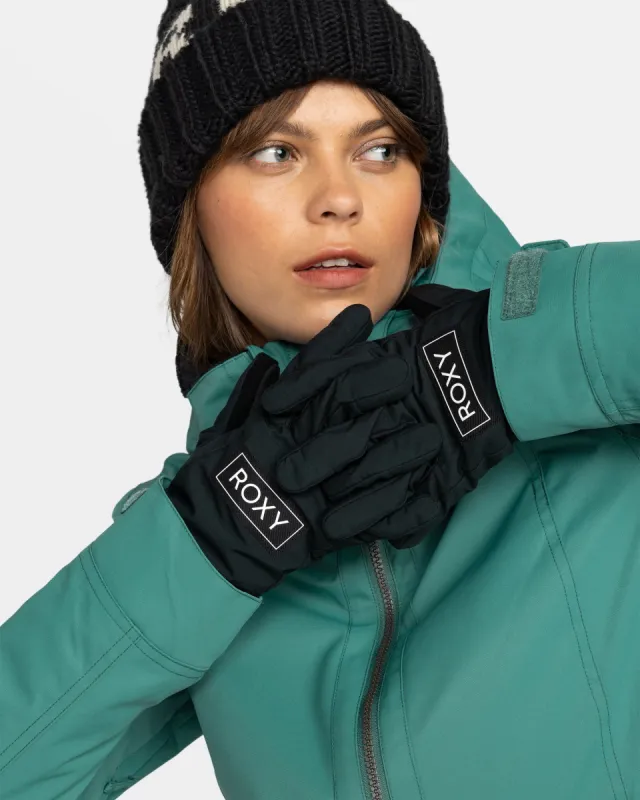 Freshfield Insulated Gloves - True Black sold by Roxy
