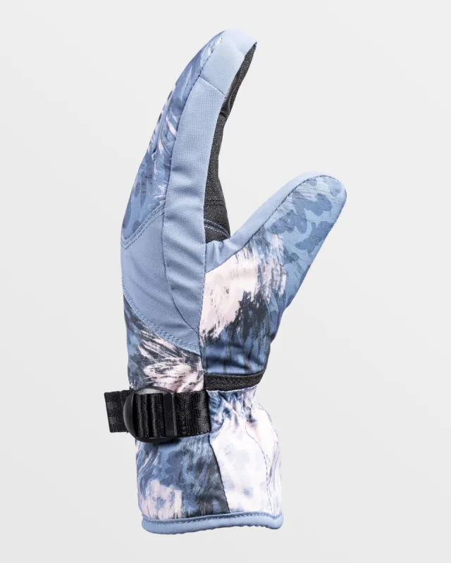 Girls Roxy Jetty Insulated Gloves - Wild Wind Darknight sold by Roxy