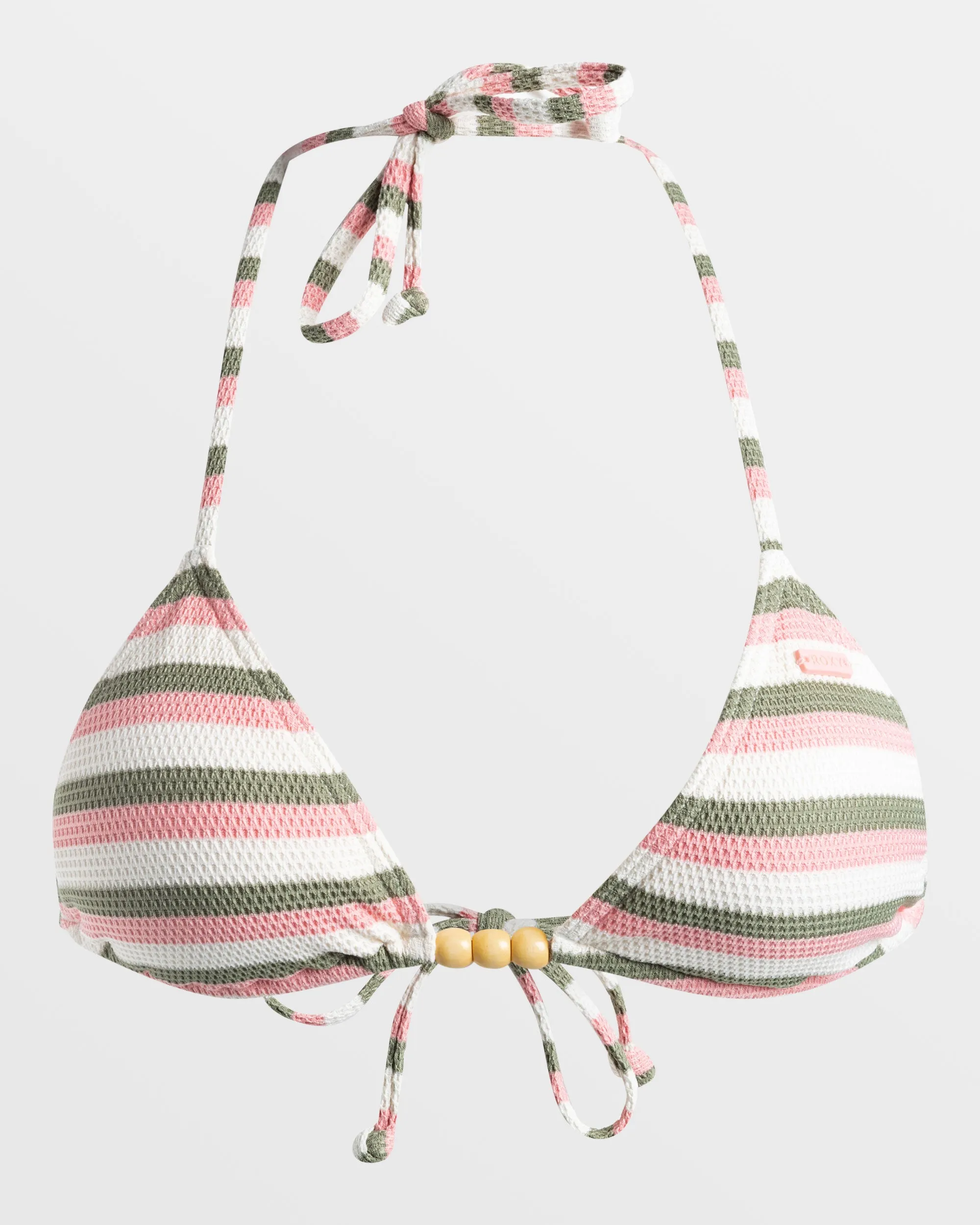 Saidia Tiki Tri Bikini Top - Parchement Wave Runner Stripe sold by Roxy product image thumbnail 5