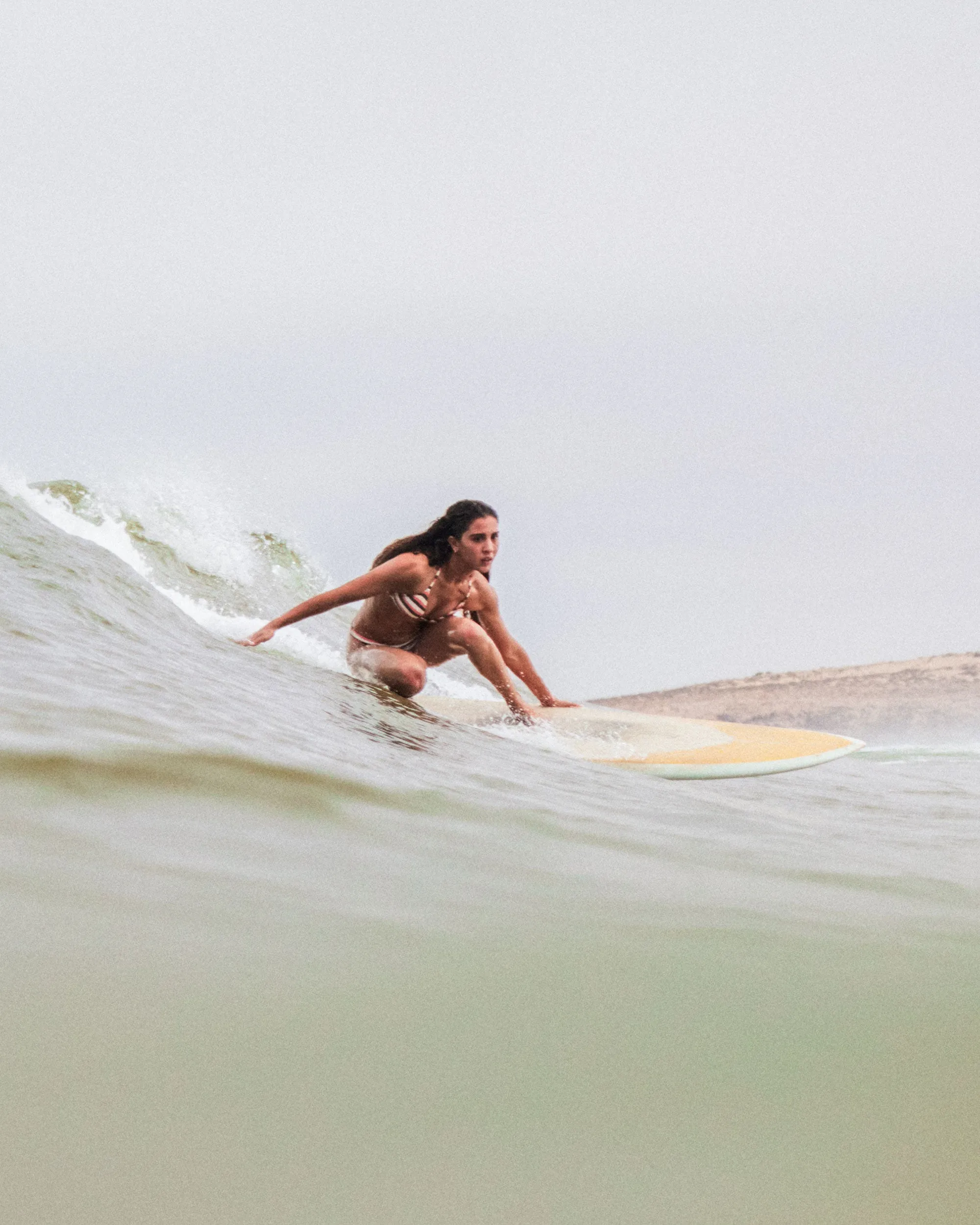 Saidia Tiki Tri Bikini Top - Parchement Wave Runner Stripe sold by Roxy product image thumbnail 3