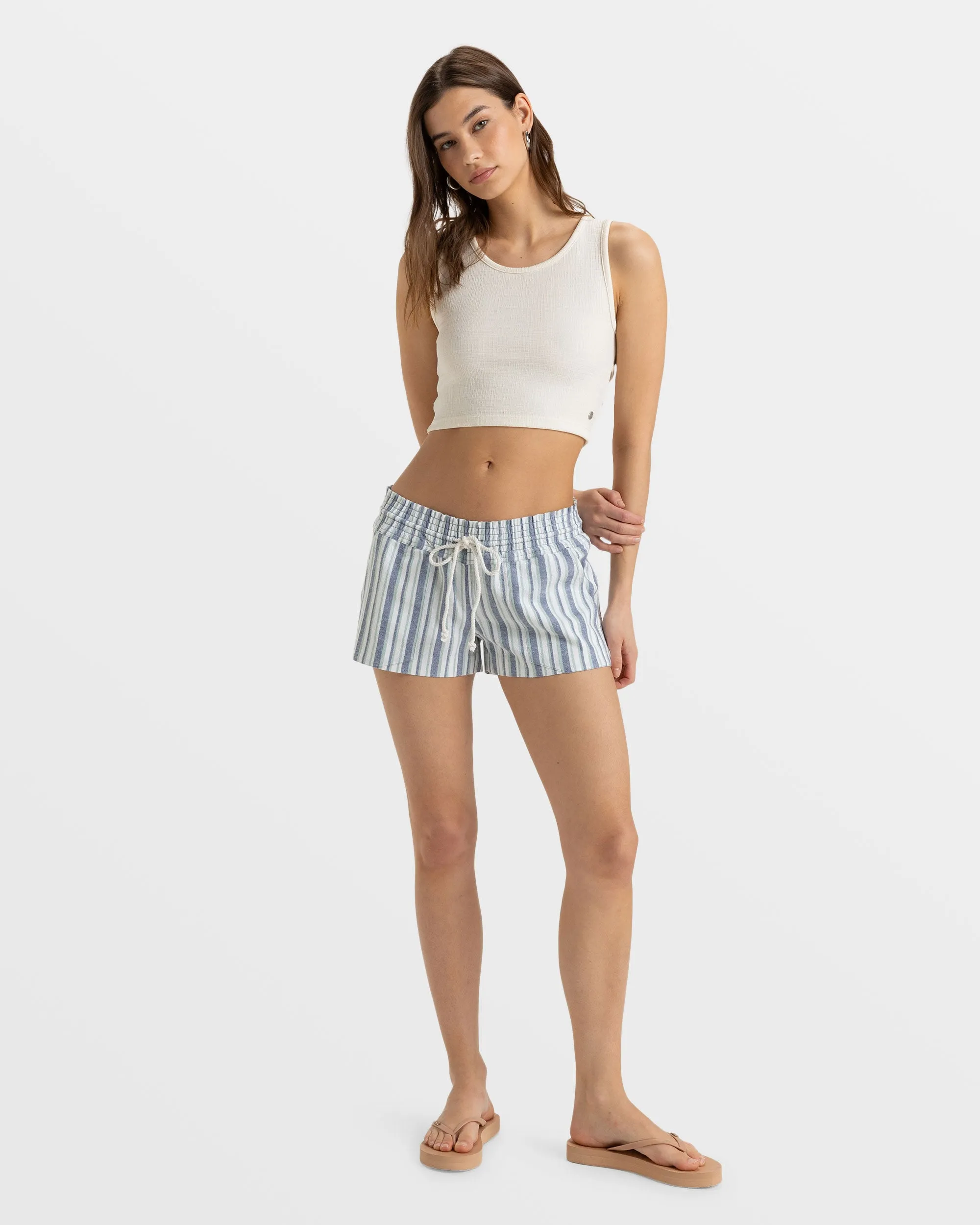 Oceanside Beach Shorts - Bijou Blue Bahia Stripe sold by Roxy