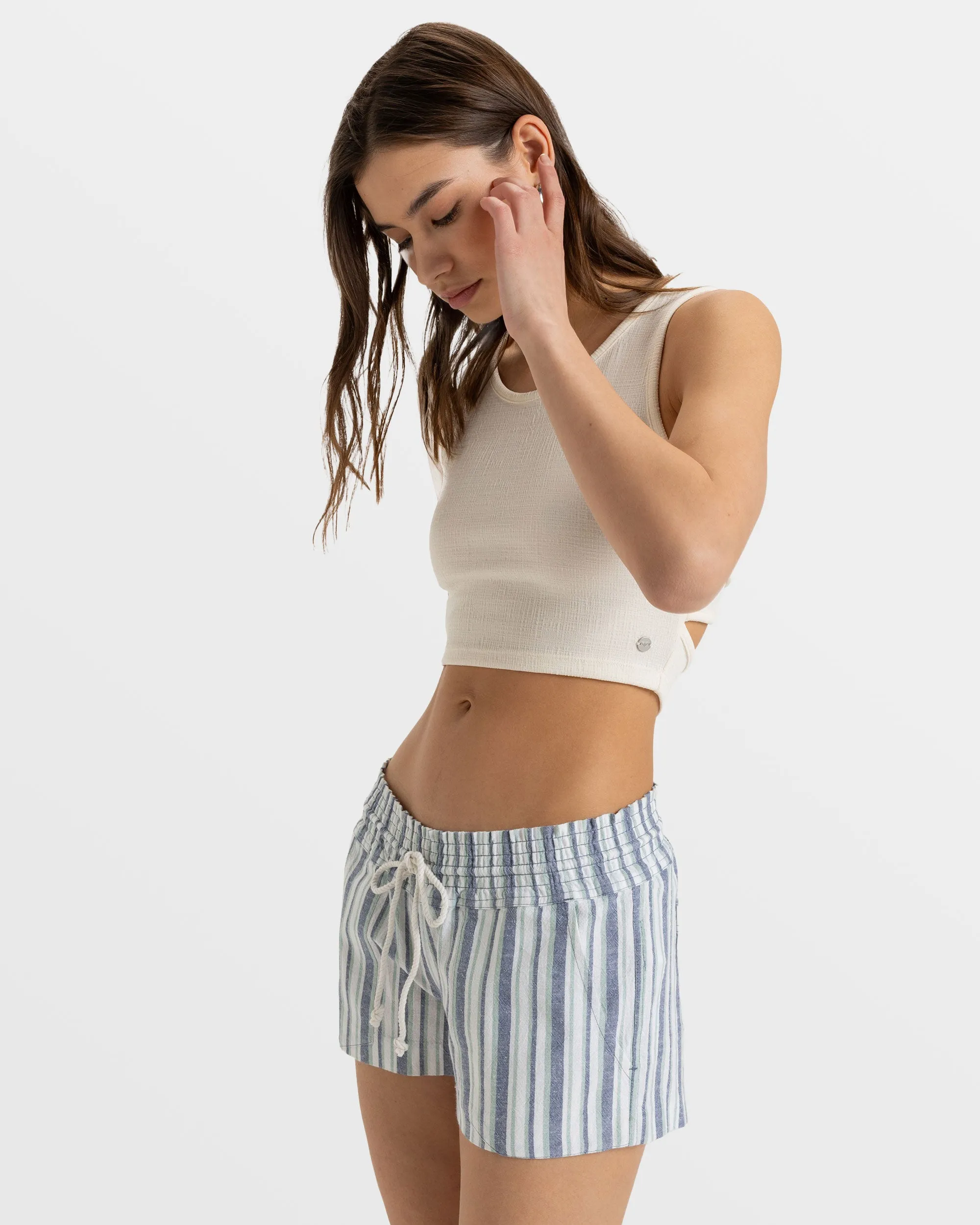 Oceanside Beach Shorts - Bijou Blue Bahia Stripe sold by Roxy product image thumbnail 3