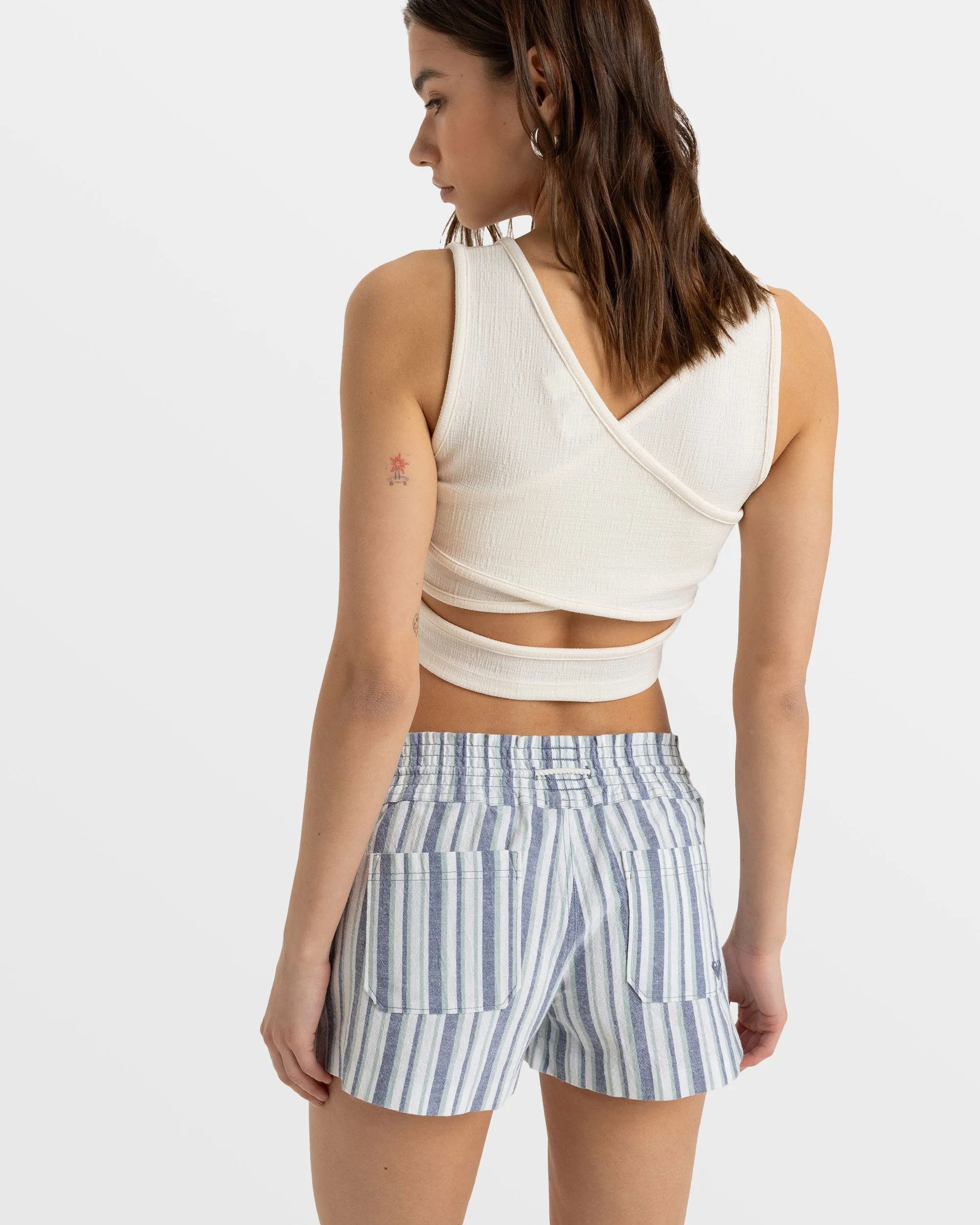 Oceanside Beach Shorts - Bijou Blue Bahia Stripe sold by Roxy product image thumbnail 5