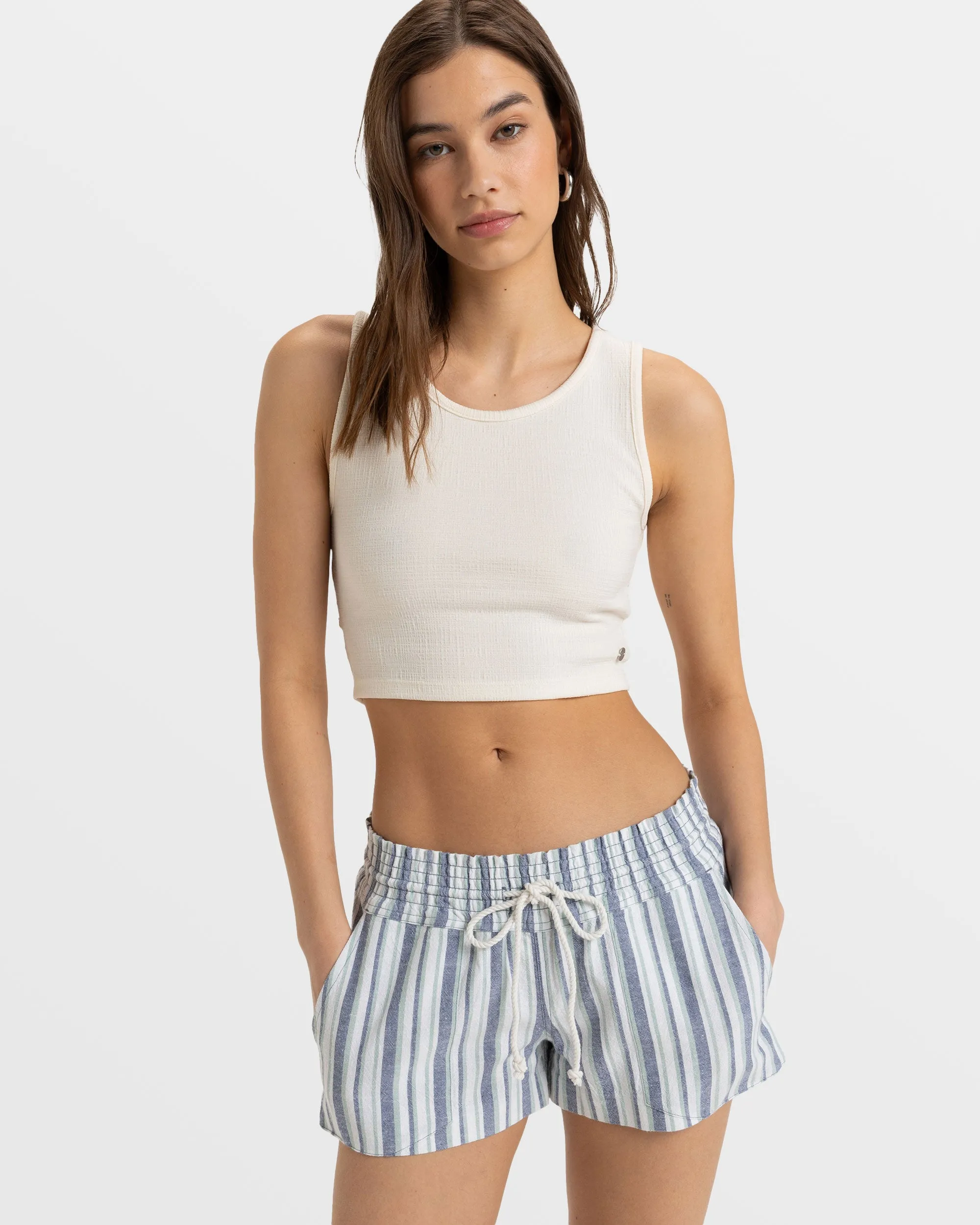 Oceanside Beach Shorts - Bijou Blue Bahia Stripe sold by Roxy product image thumbnail 4